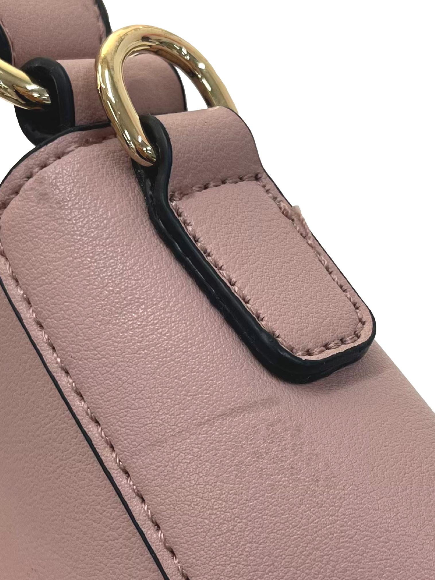 Pink Leather Shoulder Bag CSN