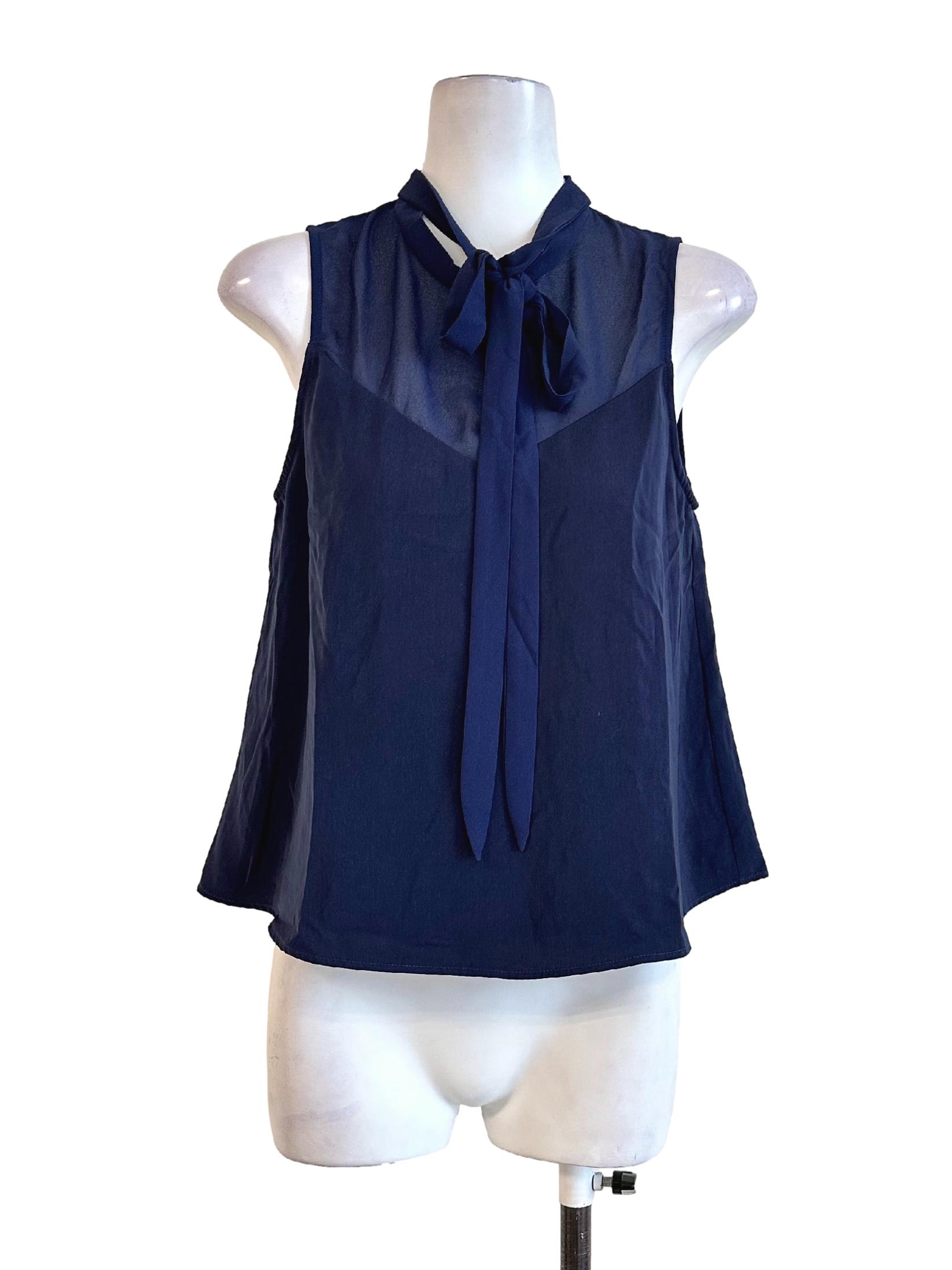 Indigo Blue Sleeveless Top LB