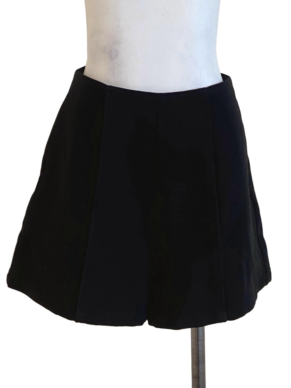Black Twill Tube Shorts LB