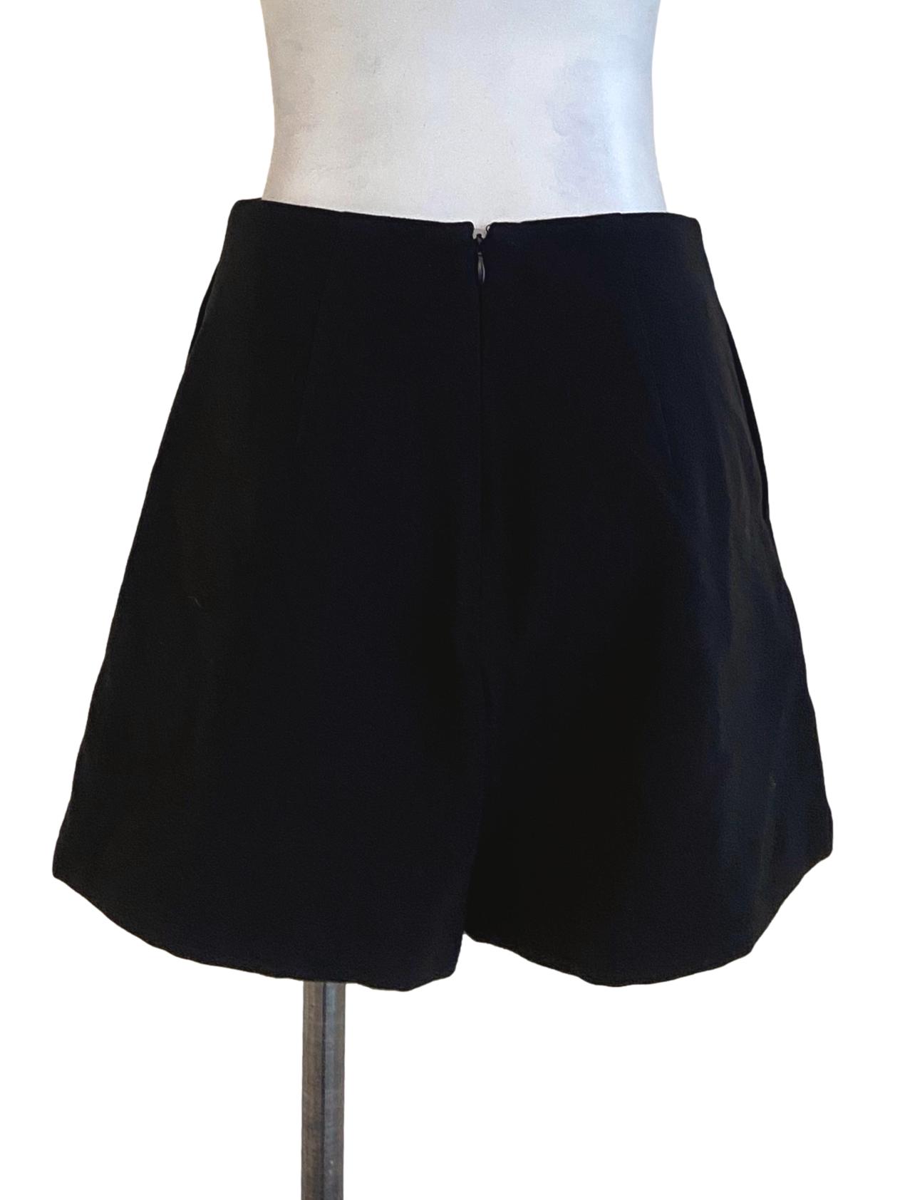 Black Twill Tube Shorts LB