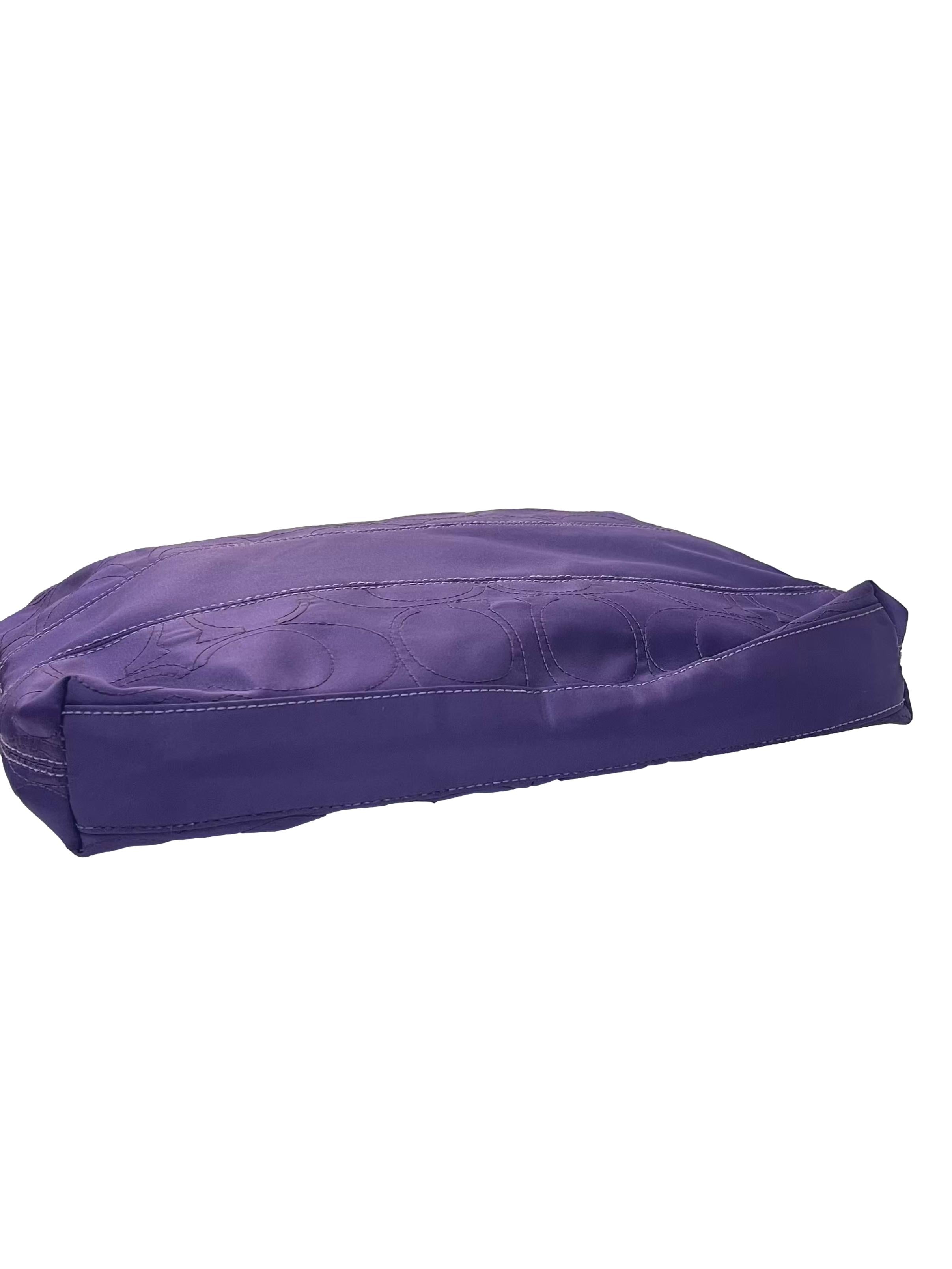 Purple Canvas Poppy Shoulder Bag CSN