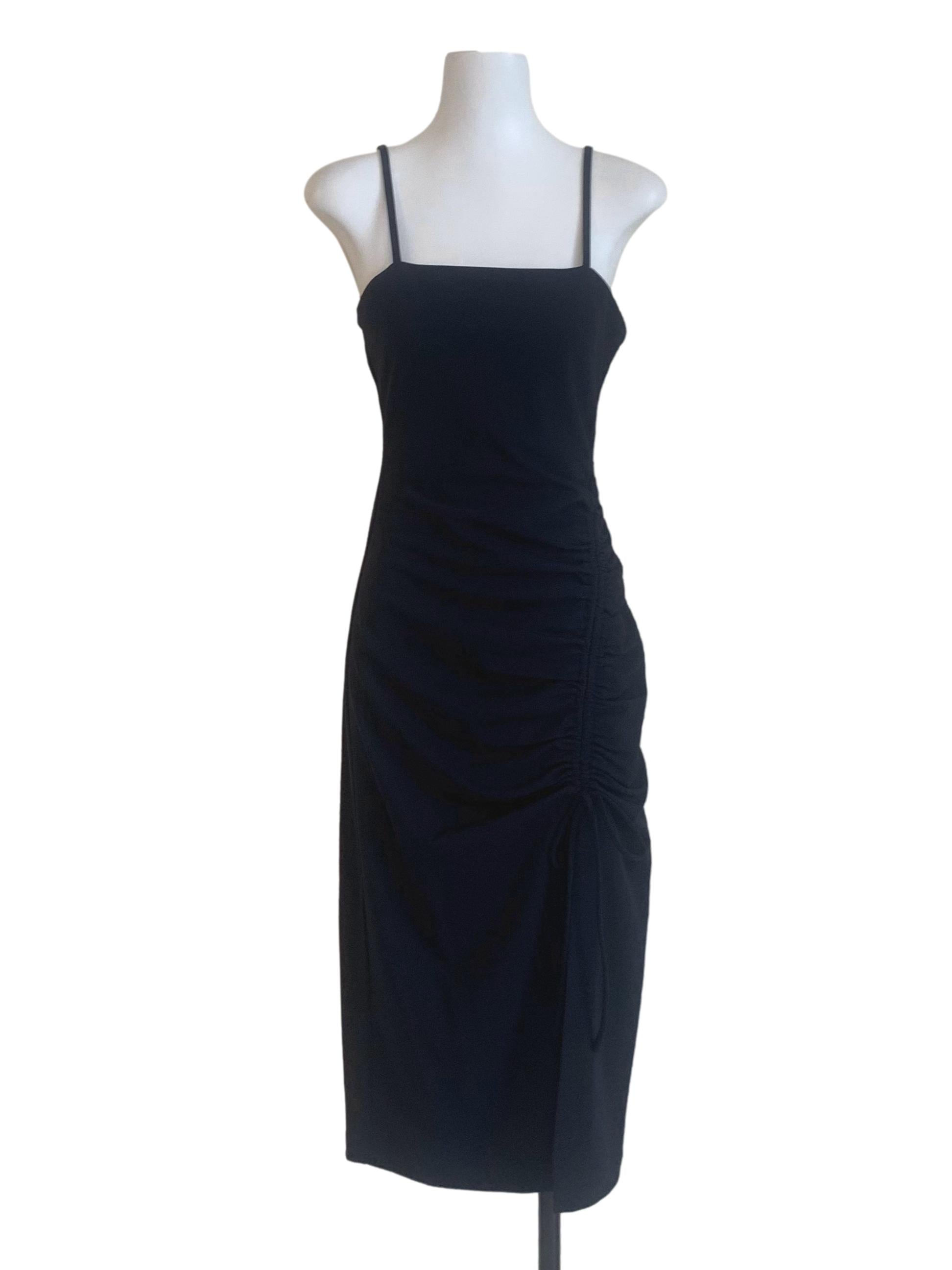 Pitch Black Spaghetti Strap Dress TCL