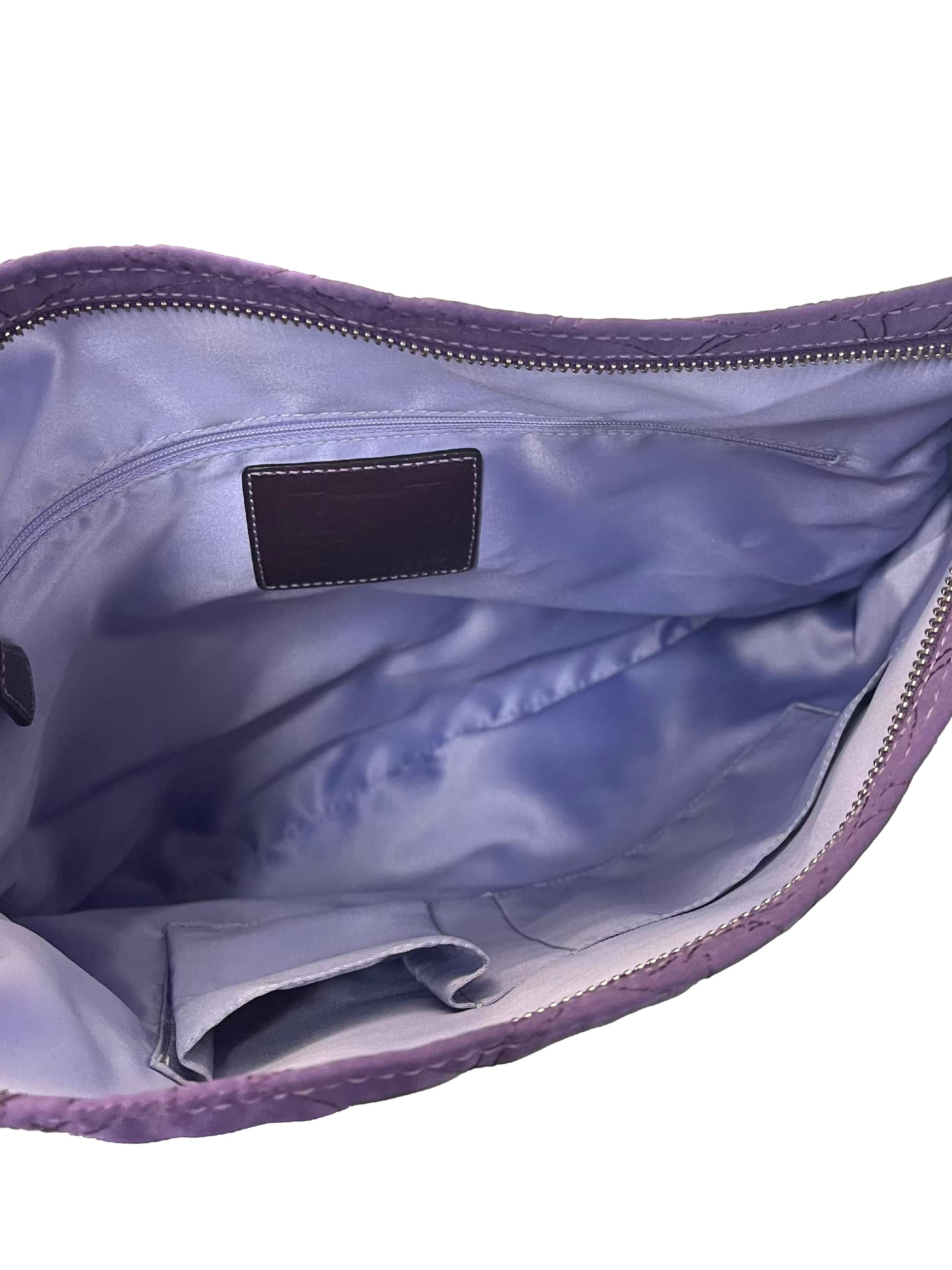 Purple Canvas Poppy Shoulder Bag CSN