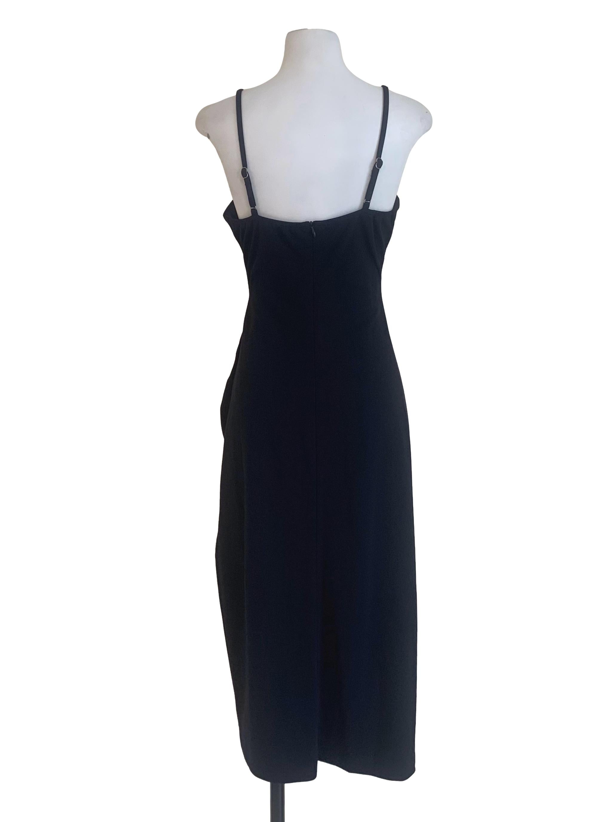 Pitch Black Spaghetti Strap Dress TCL