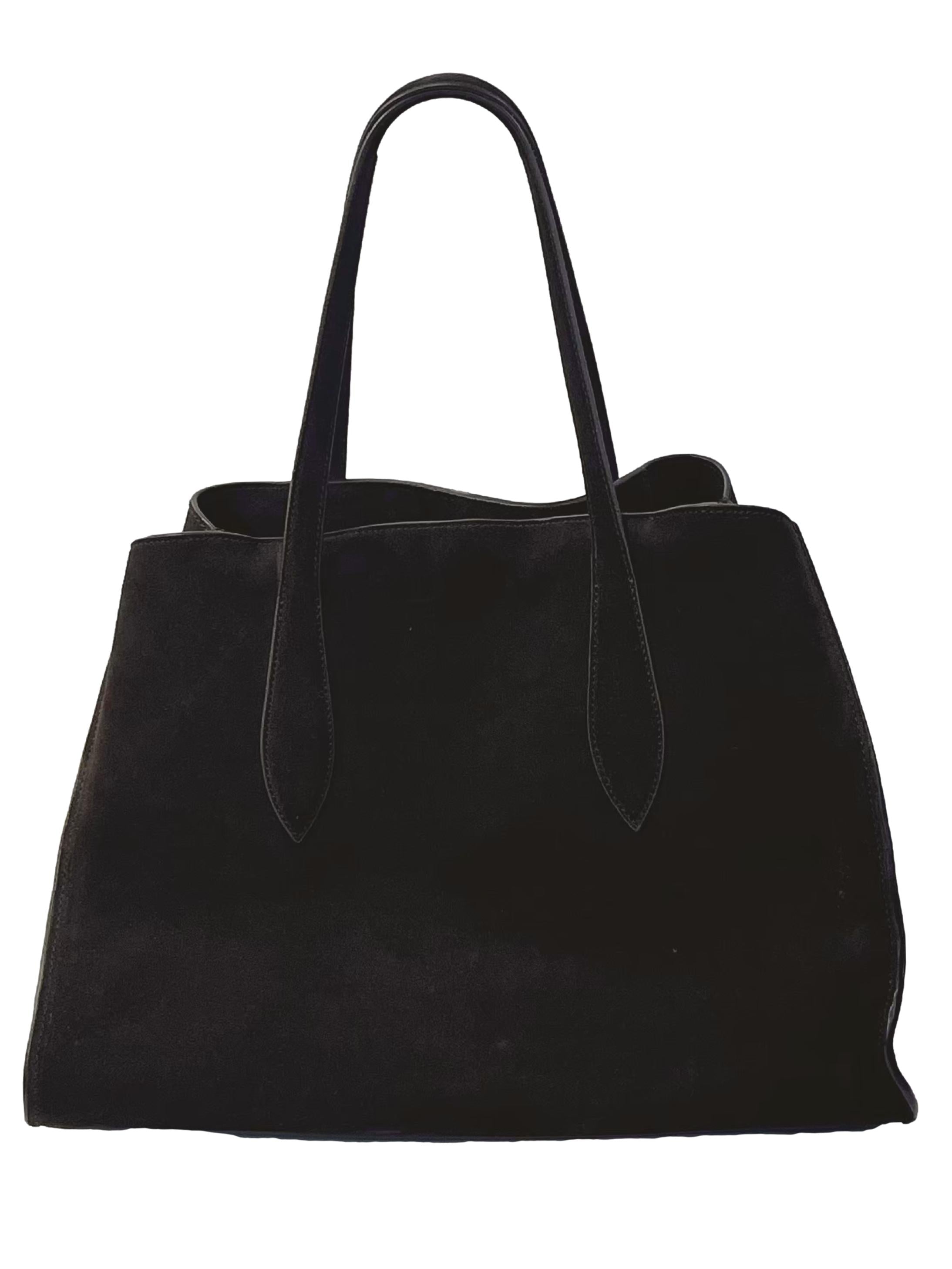Dark Brown Suede Tote Bag CSN
