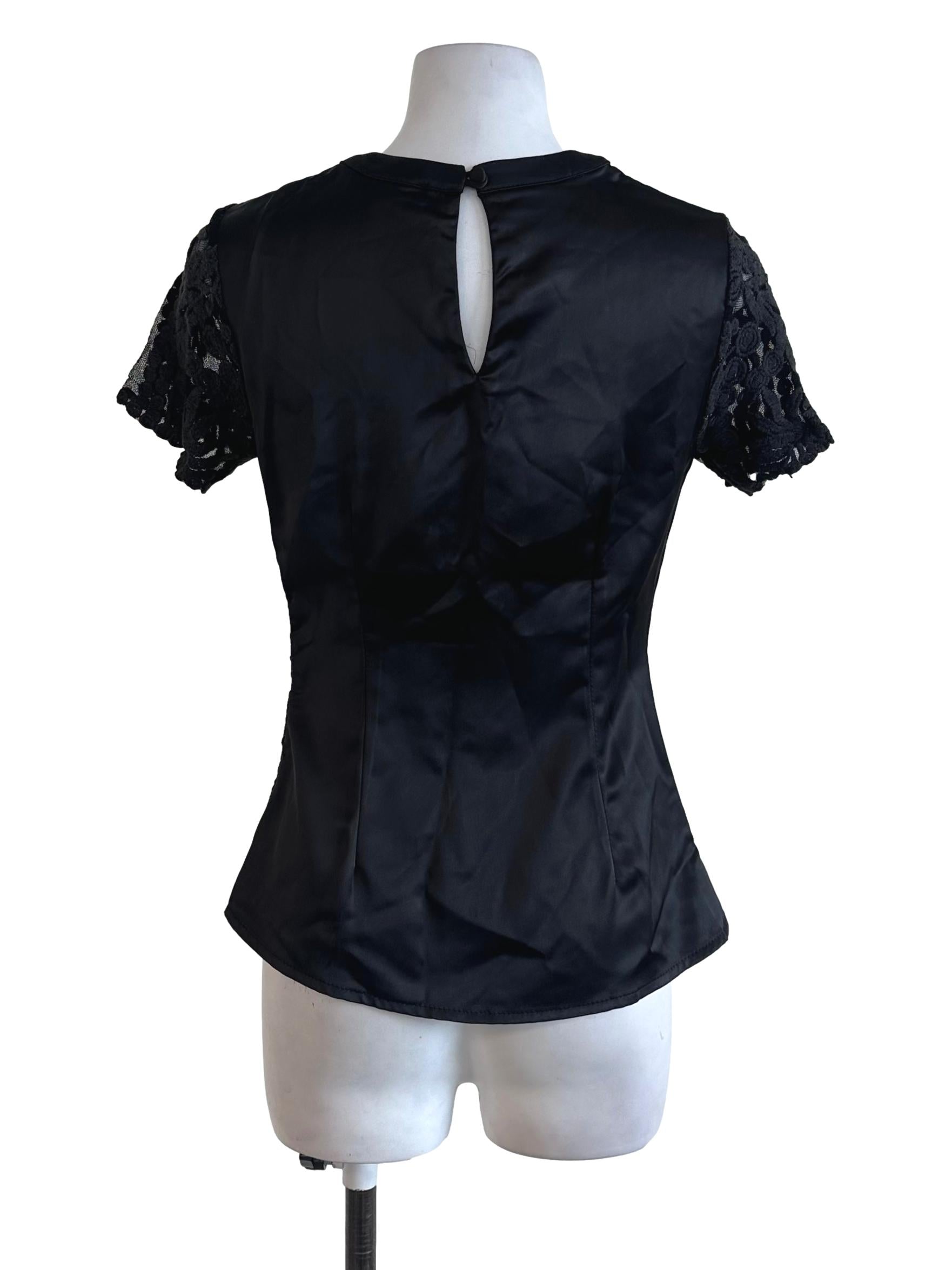 MDS Black Lace Top | REFASH