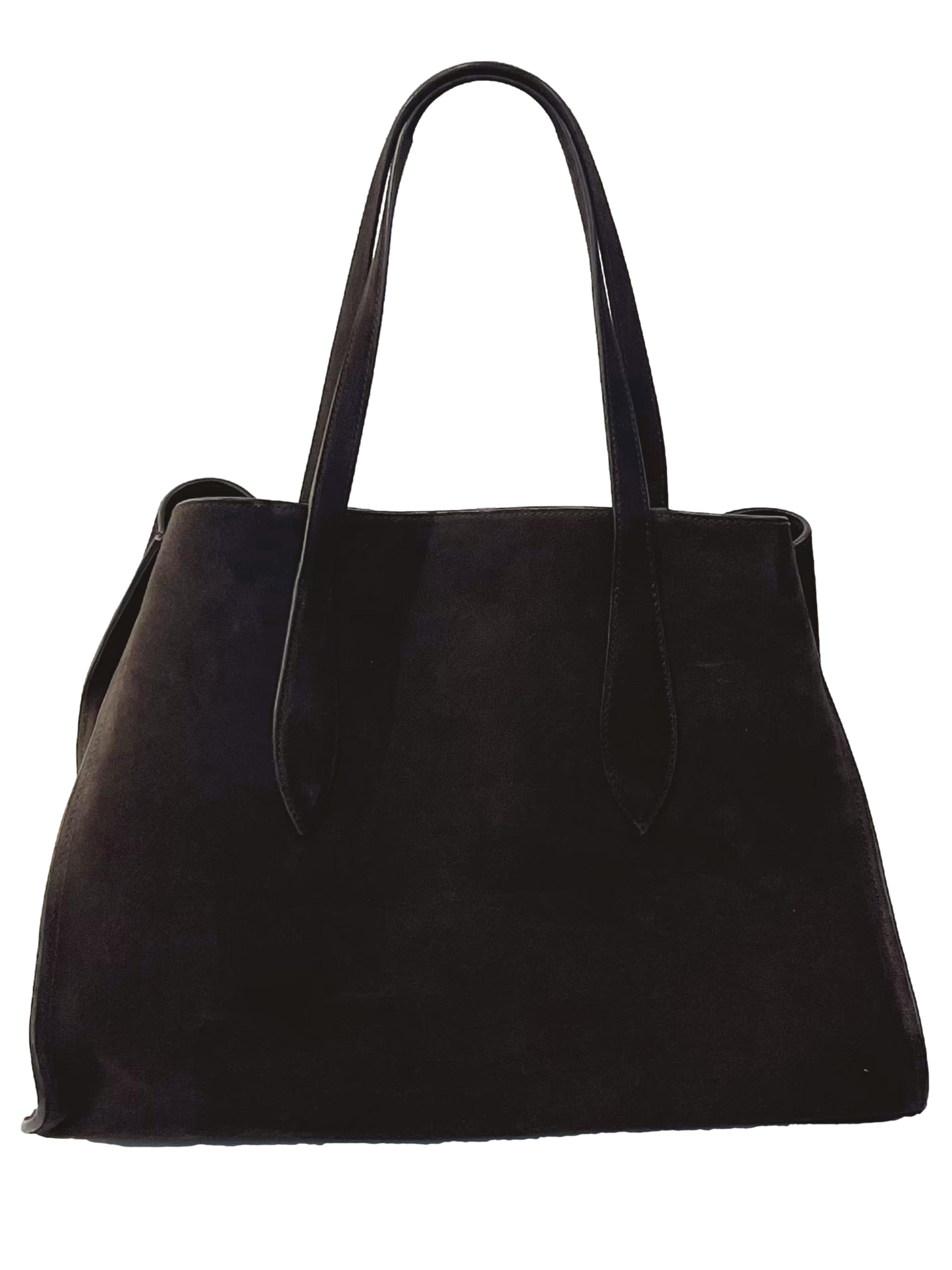 Dark Brown Suede Tote Bag CSN
