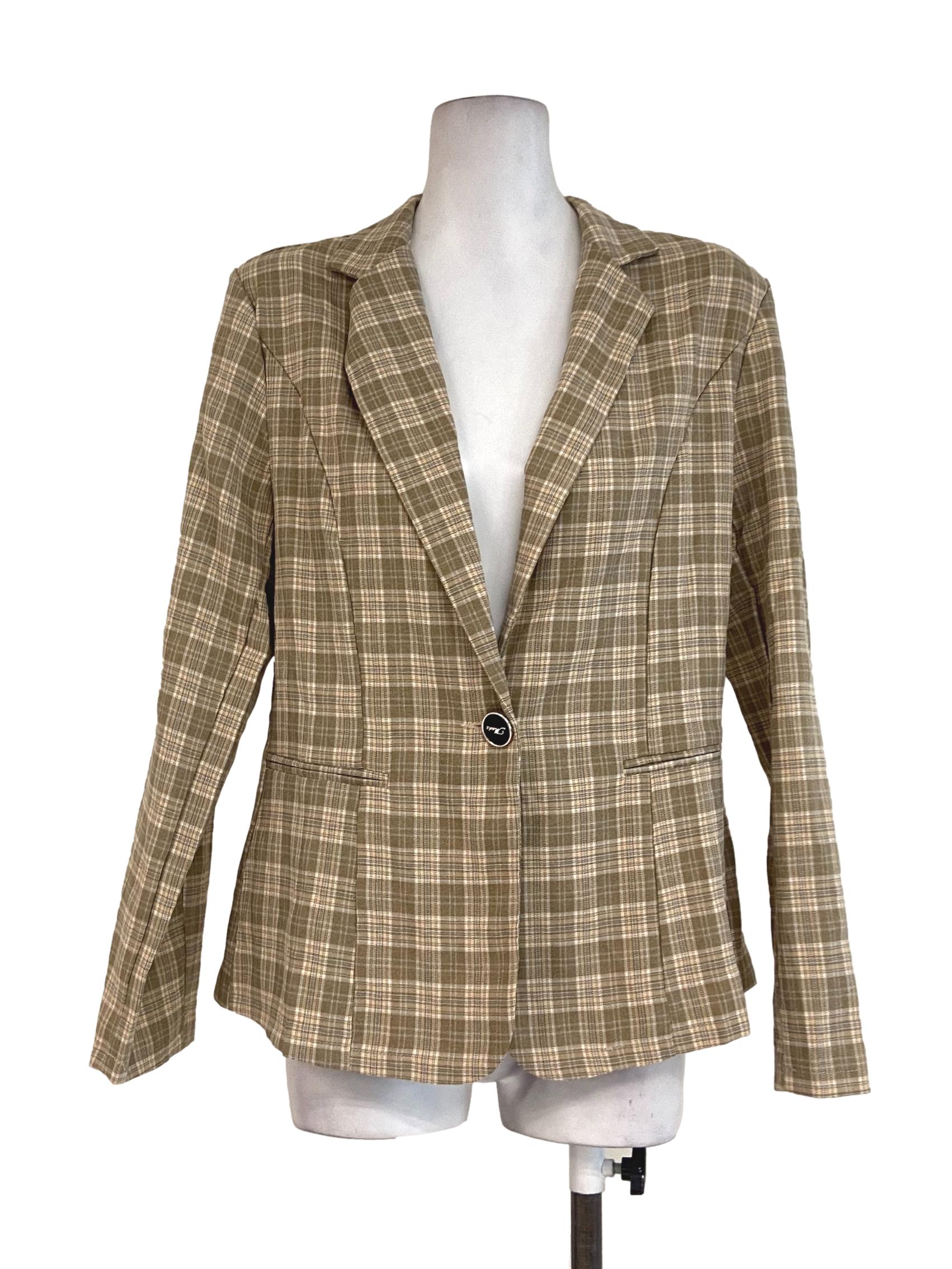 Tortilla Tartan Cutaway Blazer