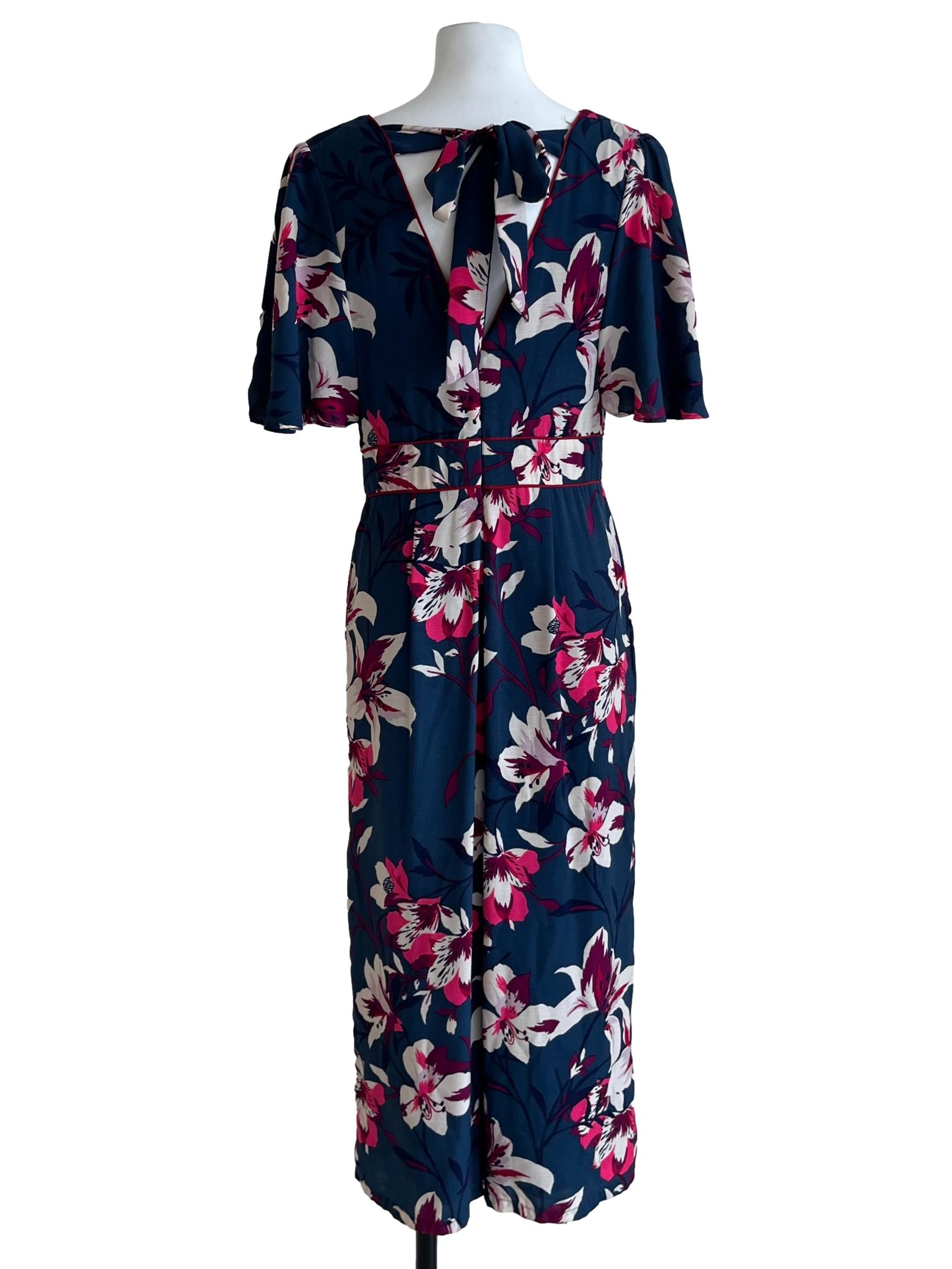 Aegean Blue Floral Jumpsuit