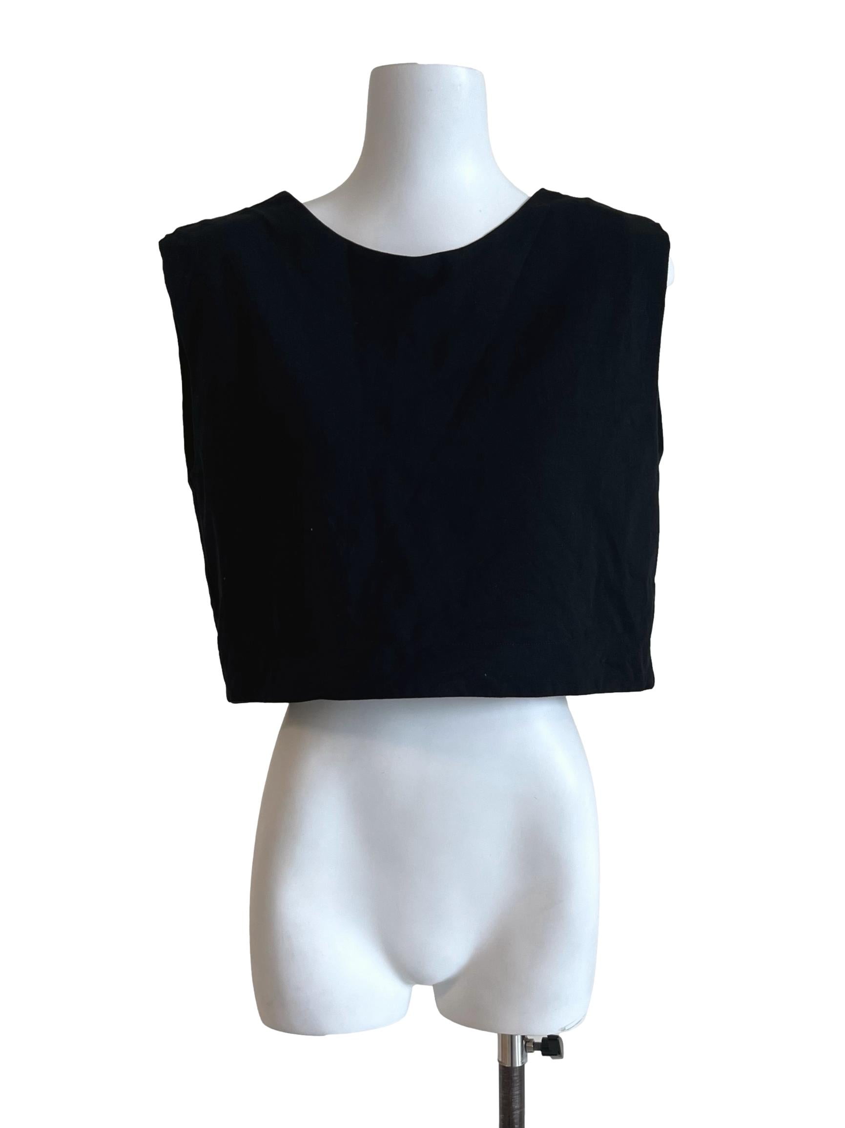 Onyx Black Sabrina Neckline Top