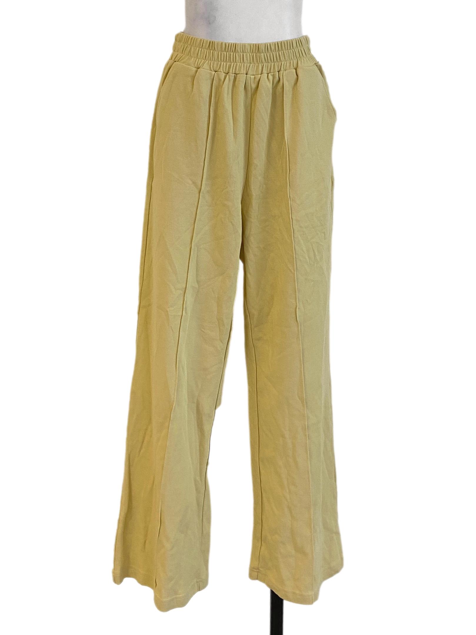 Blonde Yellow Straight Pants