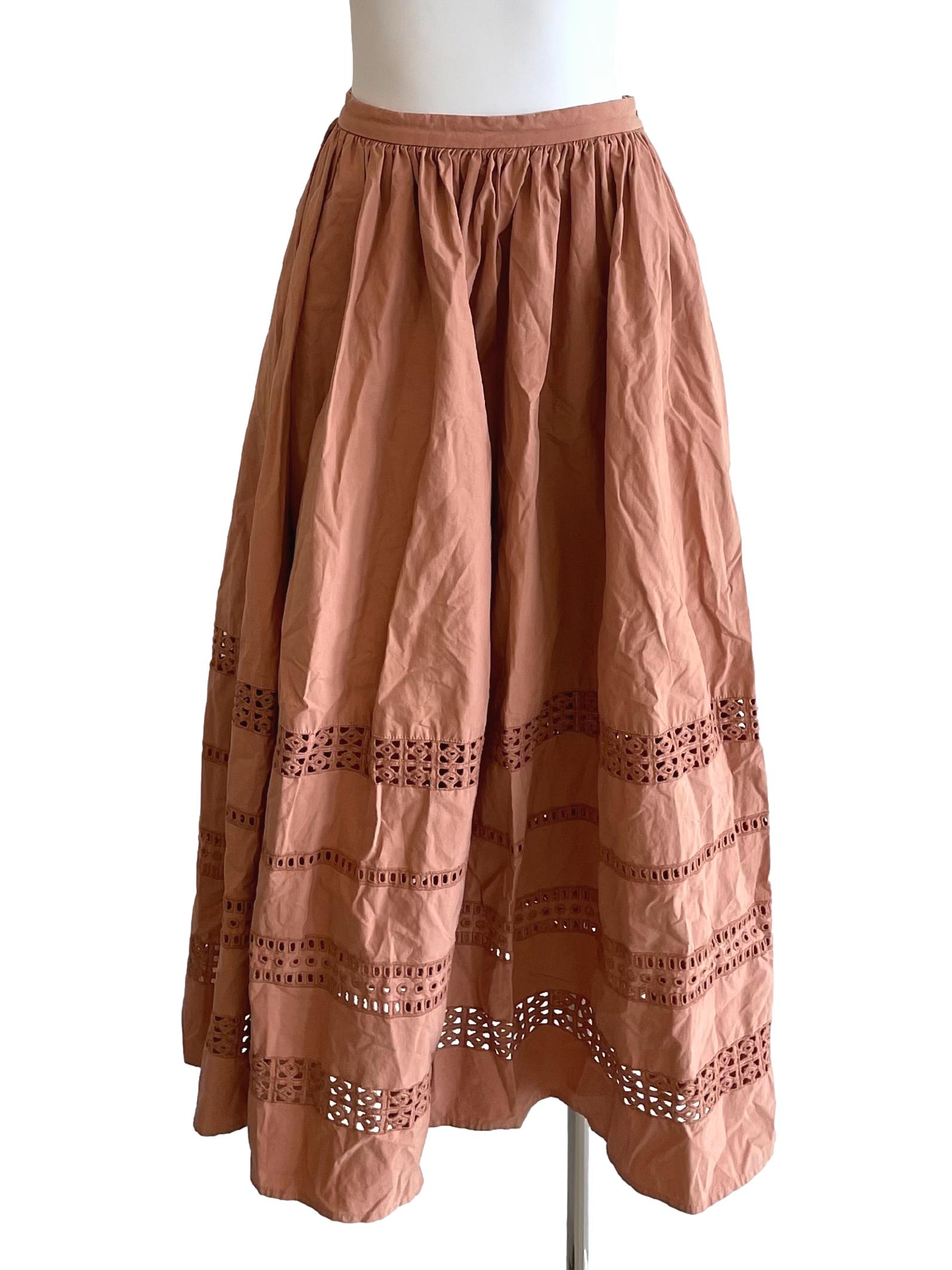 Light Carrot Hollow Bouffant Skirt LB