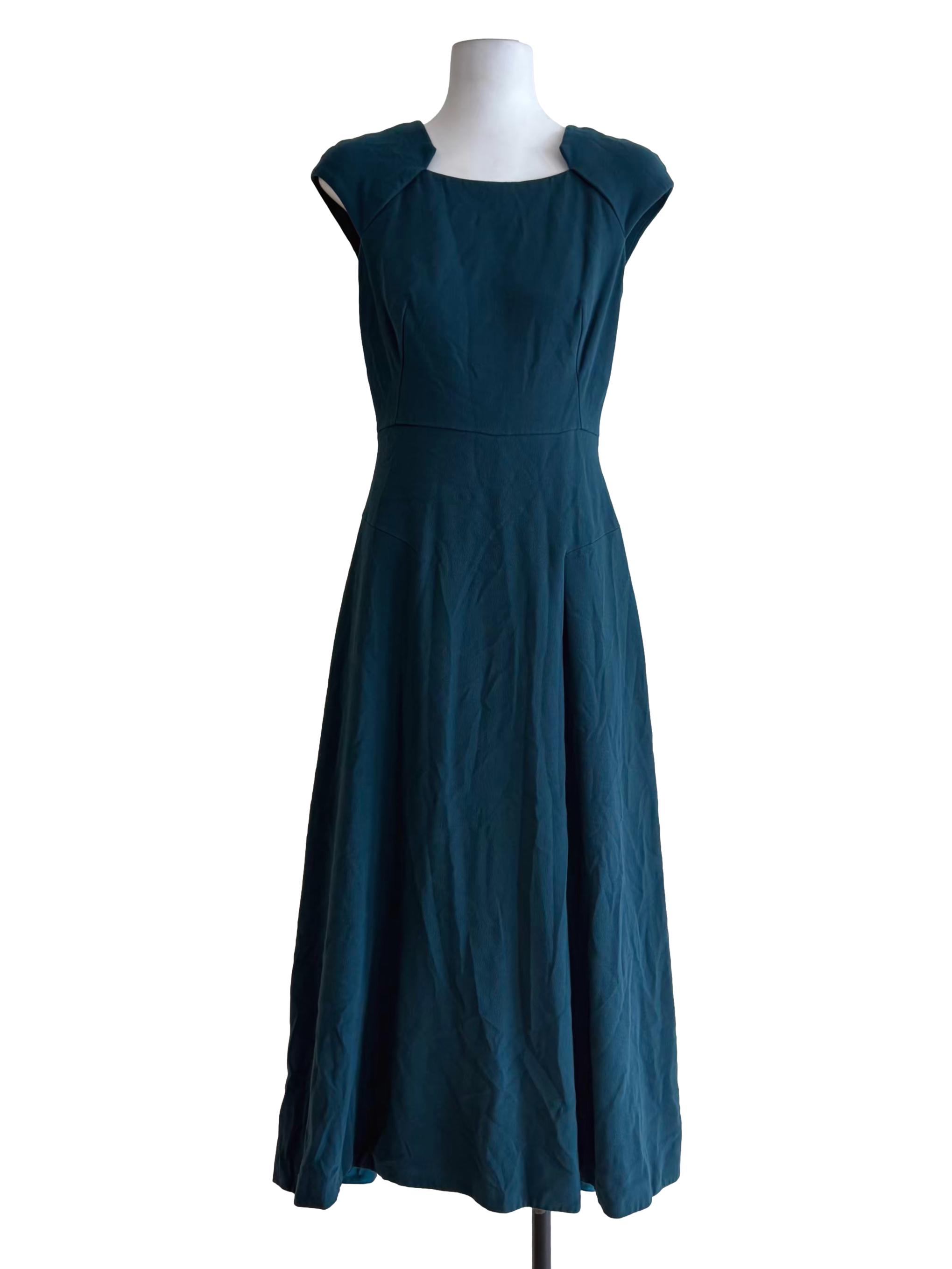 Teal Green A-Line Dress