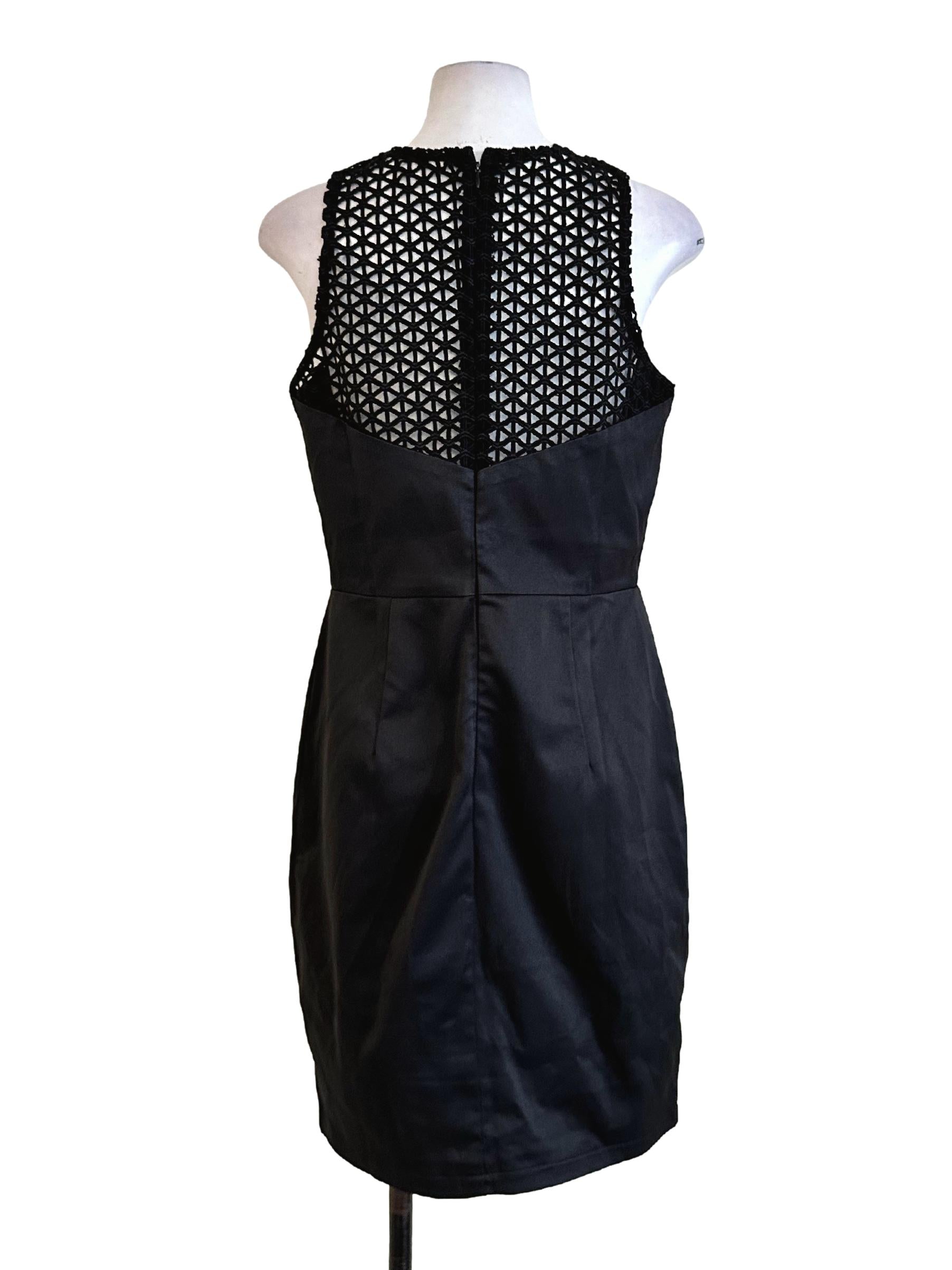 Black Embroidery Pattern Dress