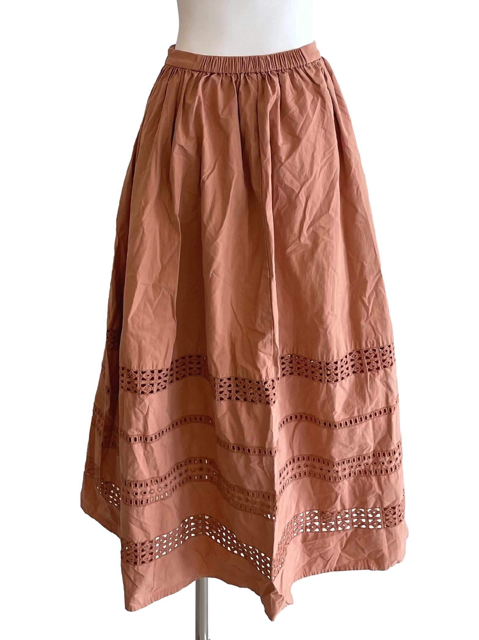 Light Carrot Hollow Bouffant Skirt LB