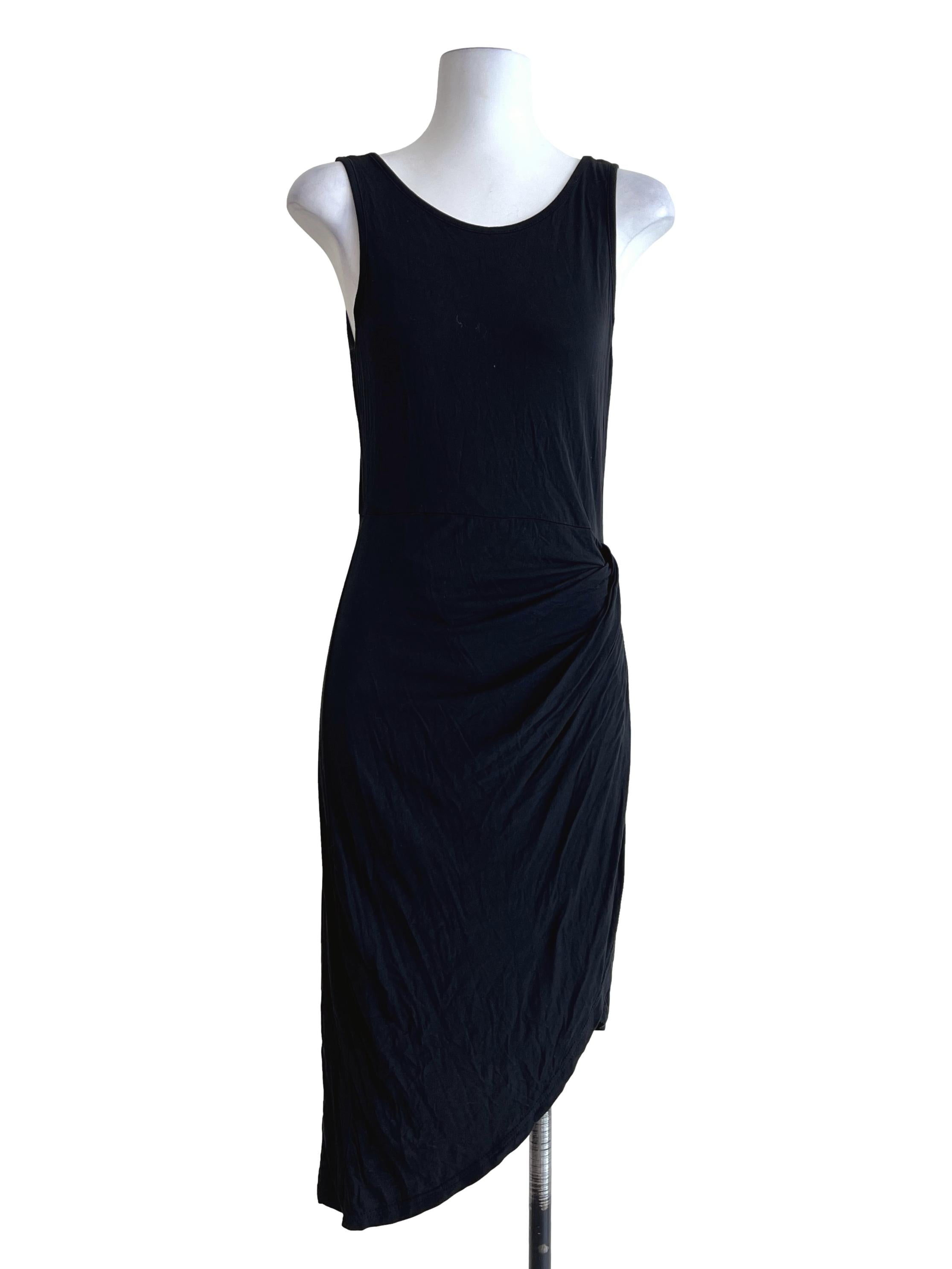 Jet Black Halter Bodycon Sleeveless Dress TEM