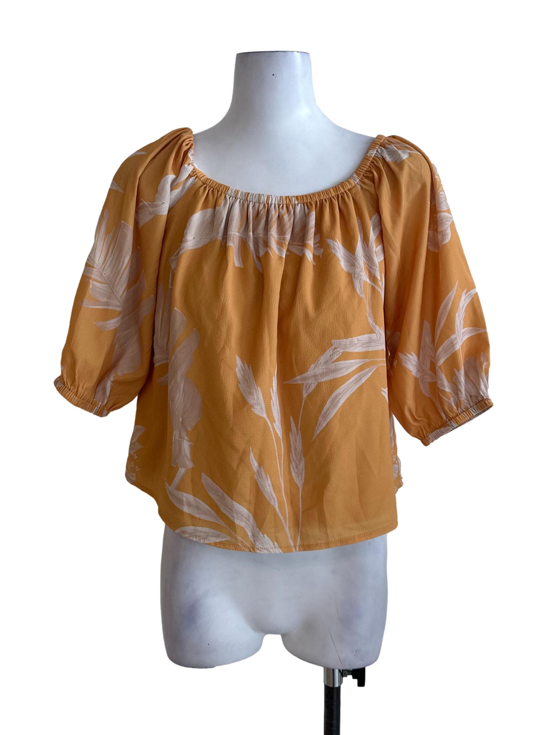 Mustard Yellow Pattern Blouse