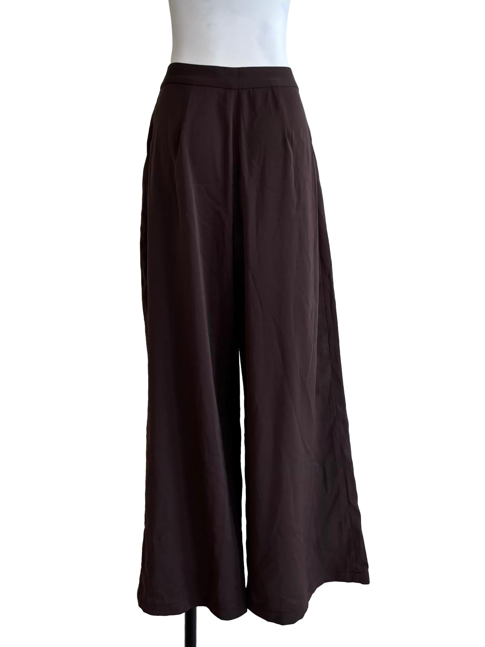 Mocha Brown Pleated Slacks