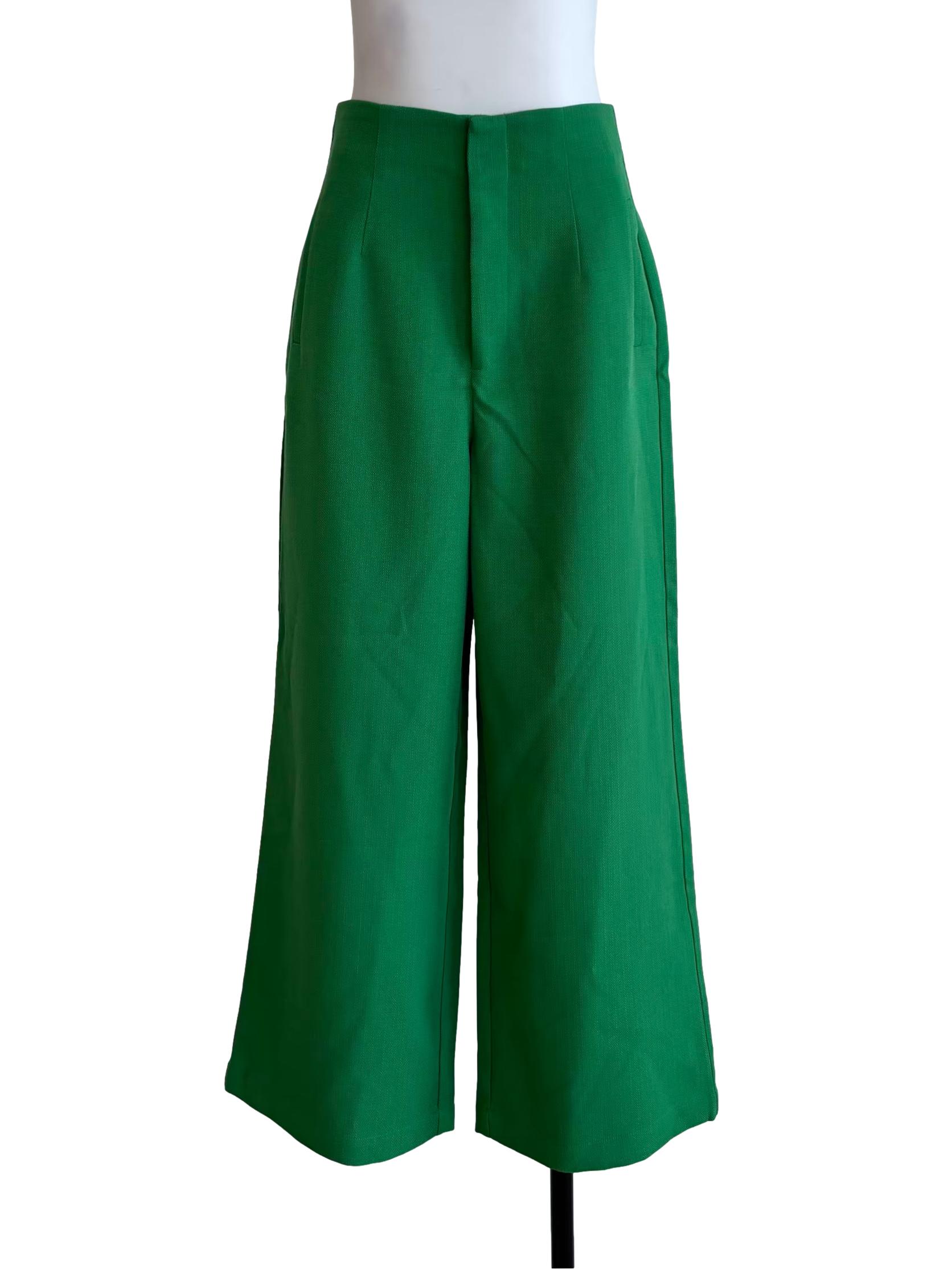 Forest Green Wide Pants