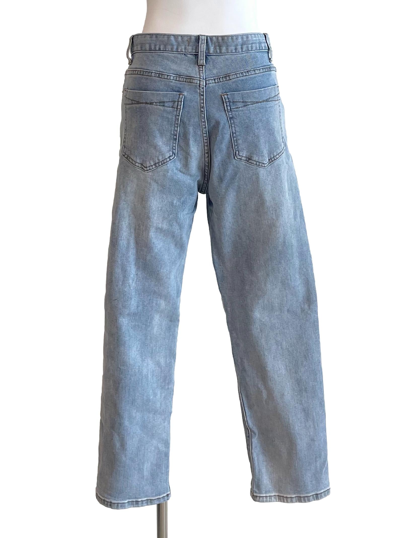 Dull Blue Skinny Jeans TWL