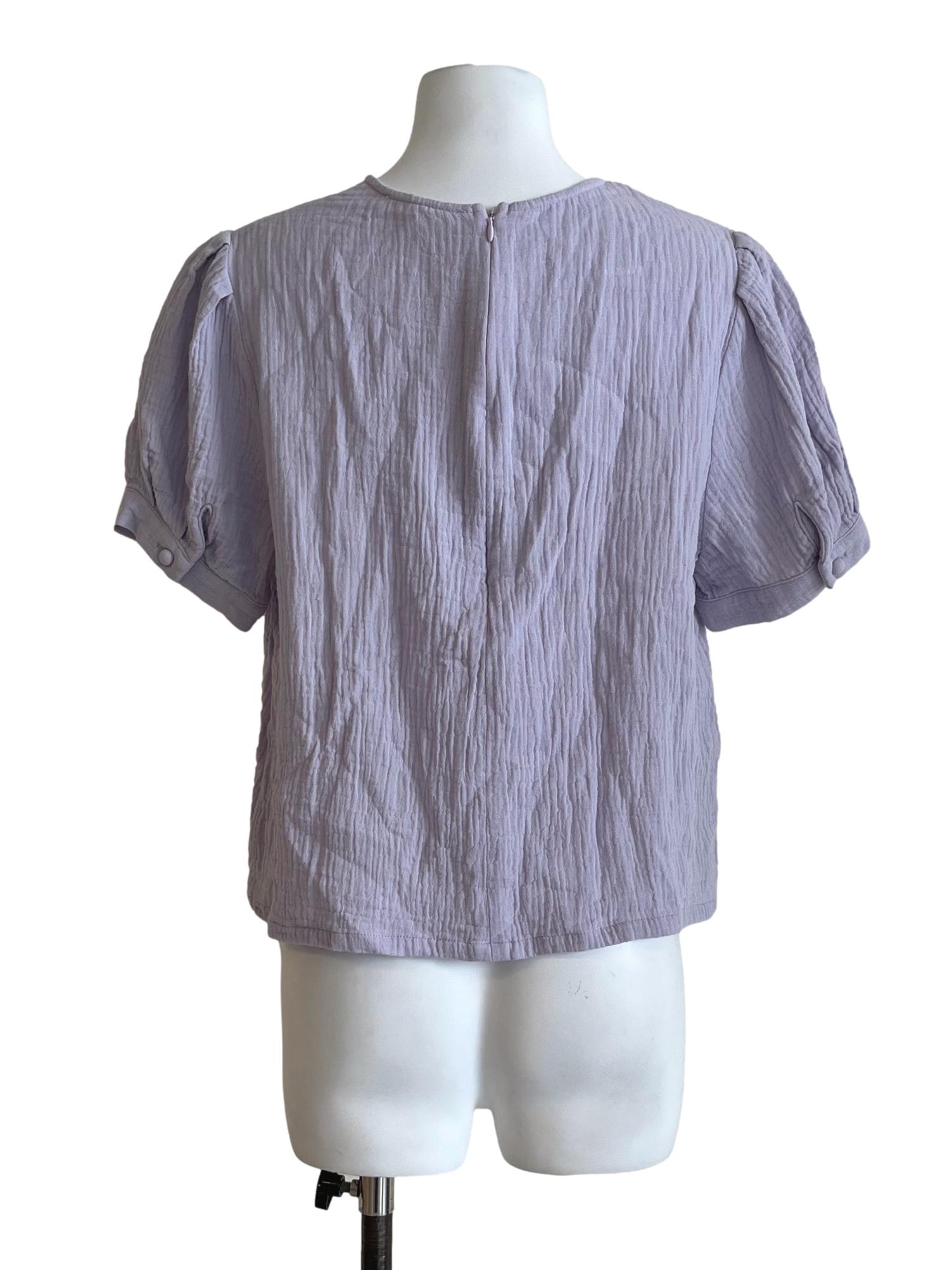 Lavender Purple Textured Top