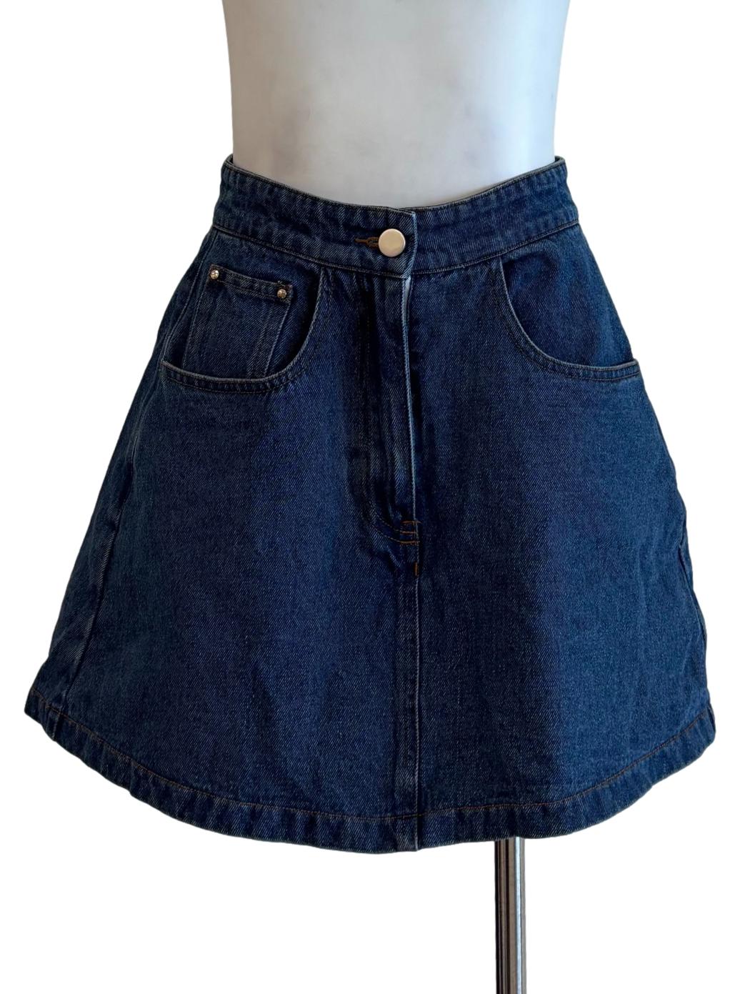 Blue Denim Skorts