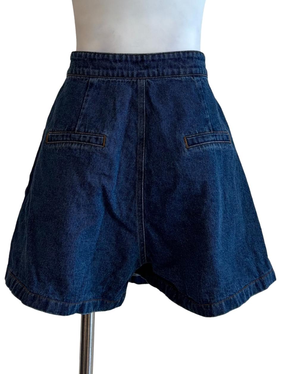 Blue Denim Skorts