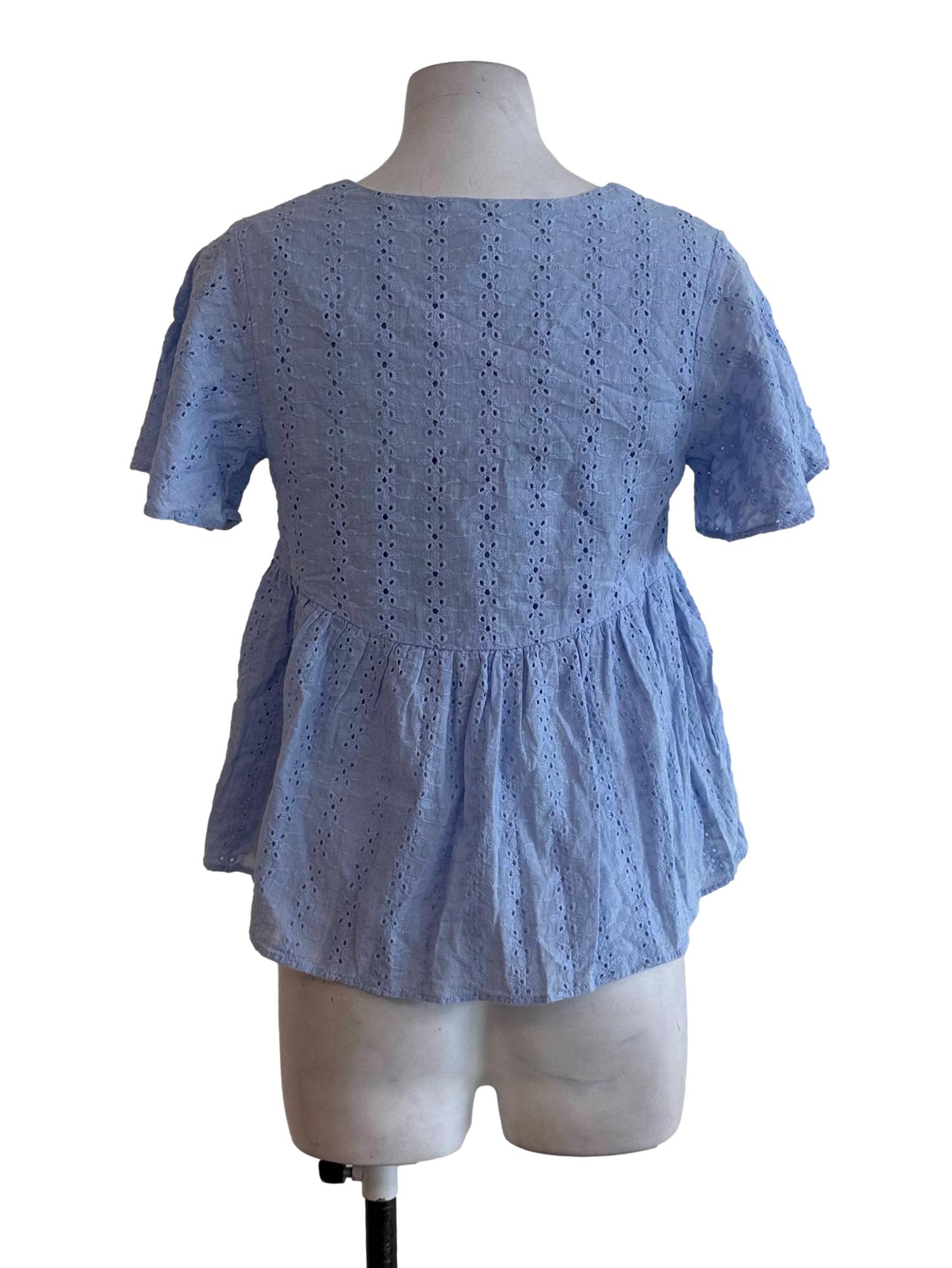 Lilac Purple Embroidered Blouses