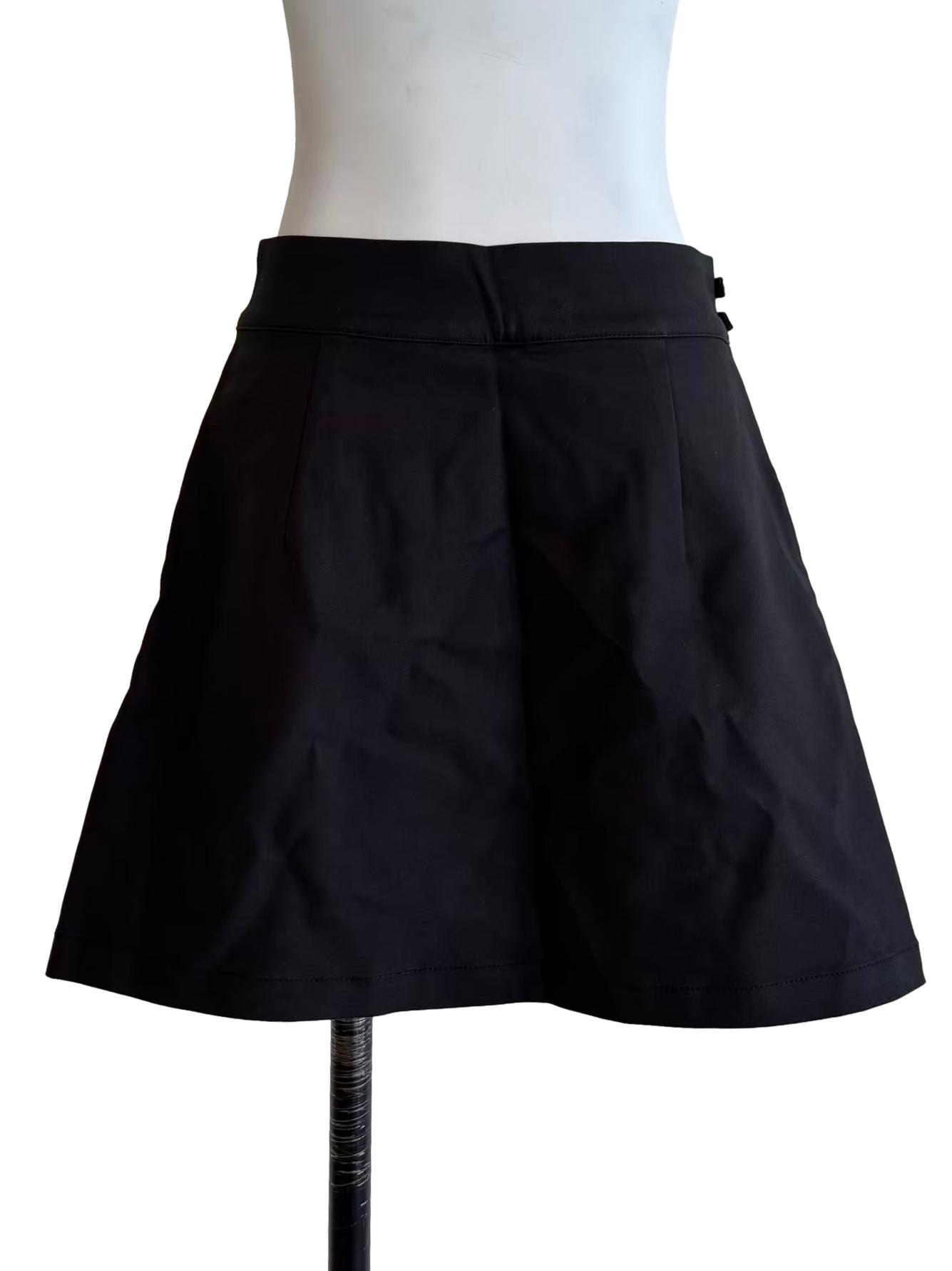 Jade Black Mini Skirt