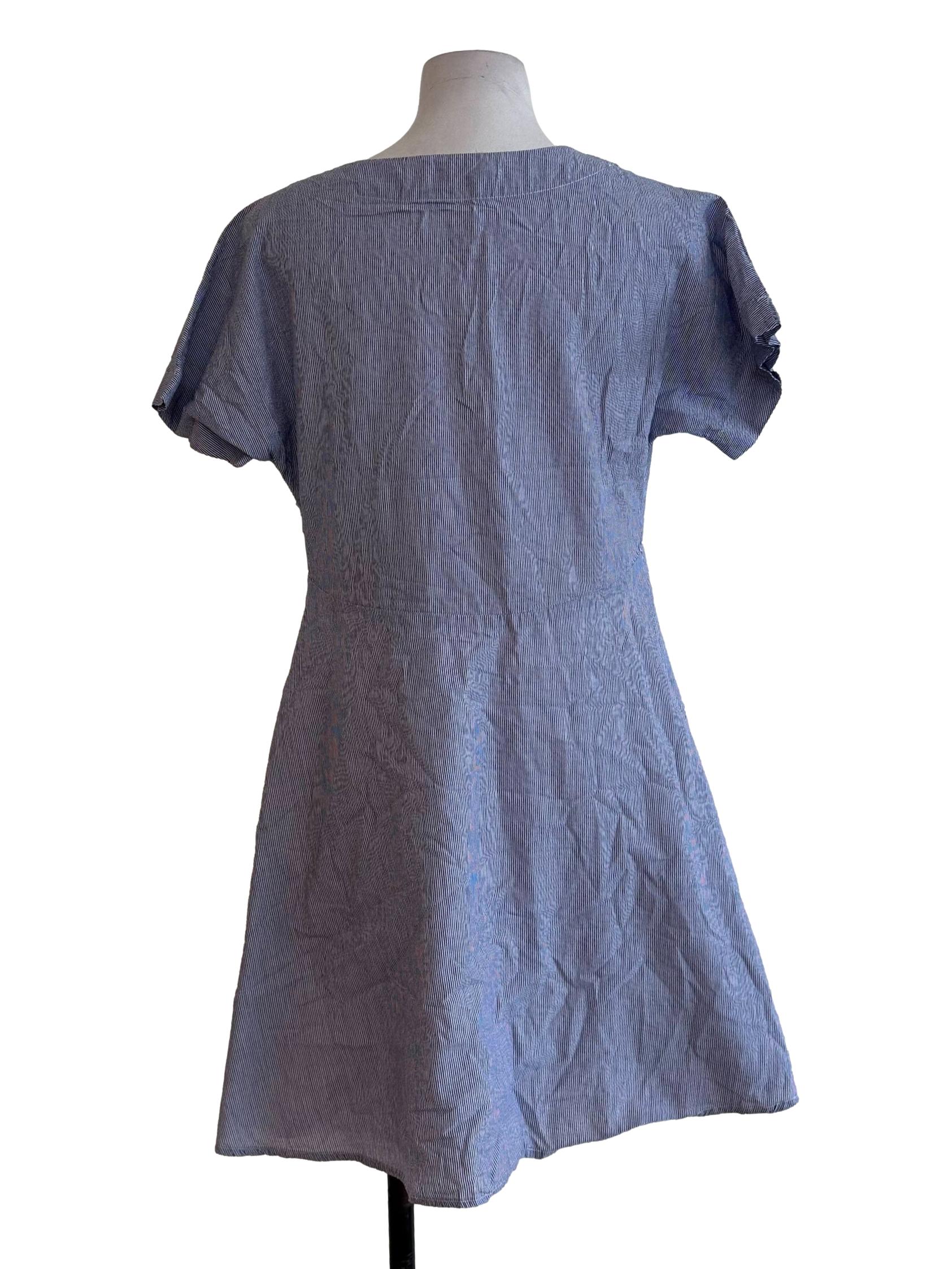 Blue Stripes Mini Dress