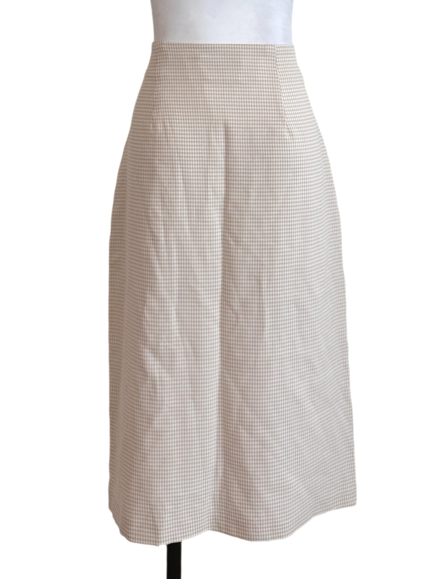 Banana Yellow Checkered Skirt