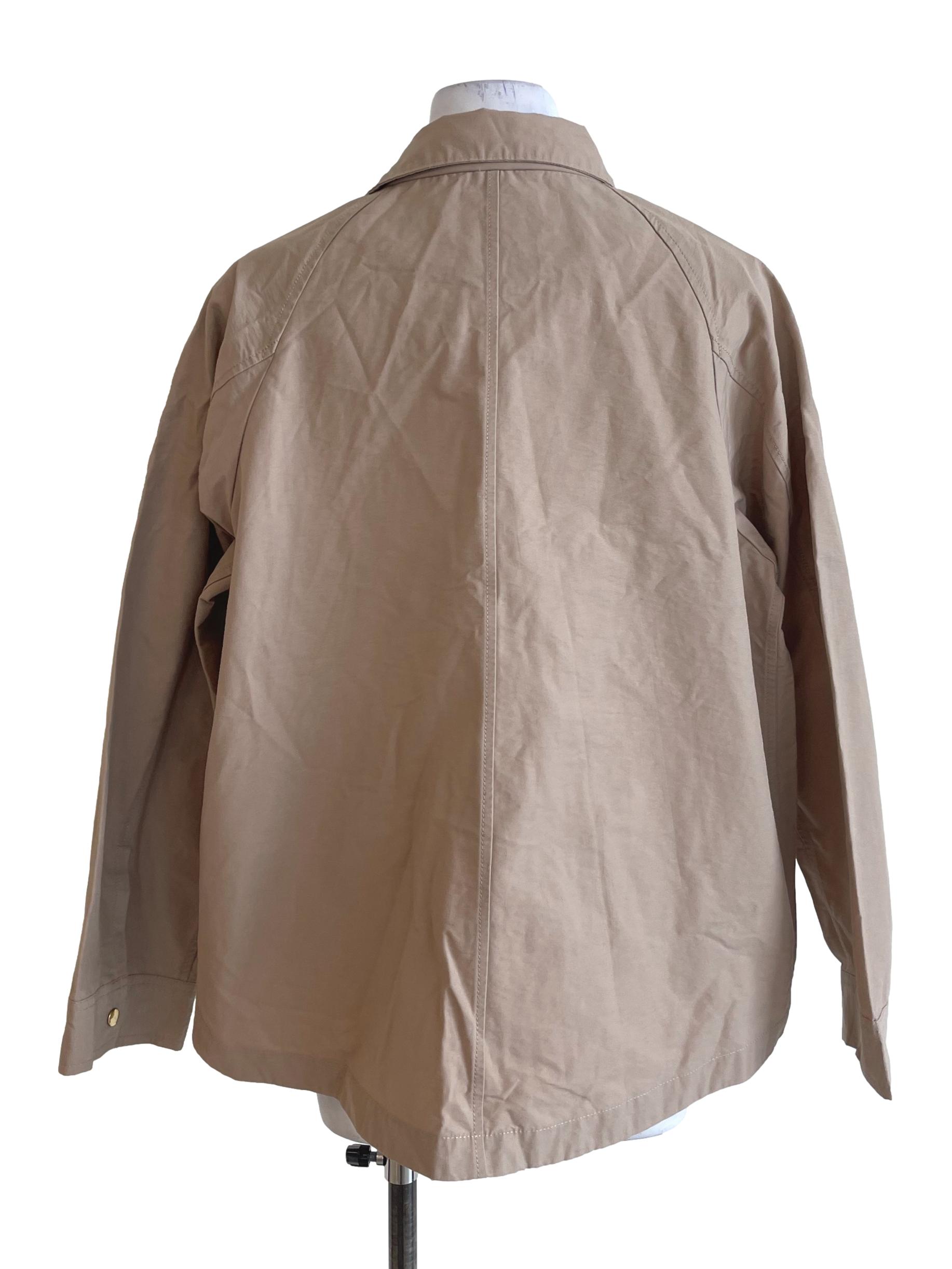 Pastel Brown Collared Jacket
