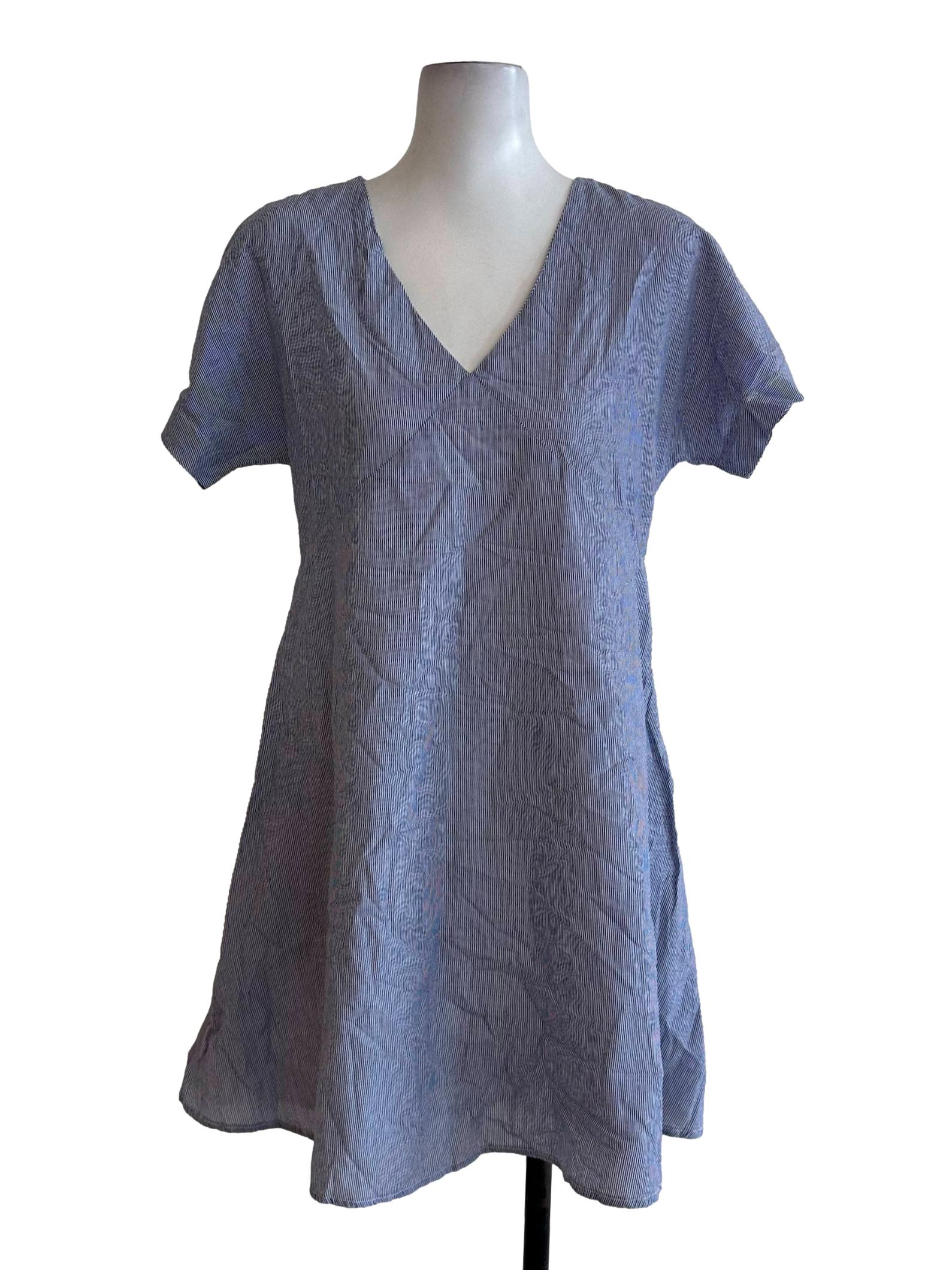 Blue Stripes Mini Dress