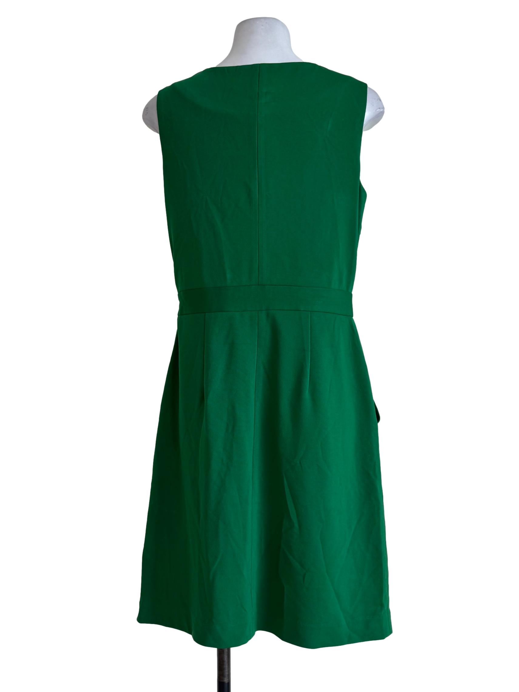 Froggy Green Round Neck Empire Dress