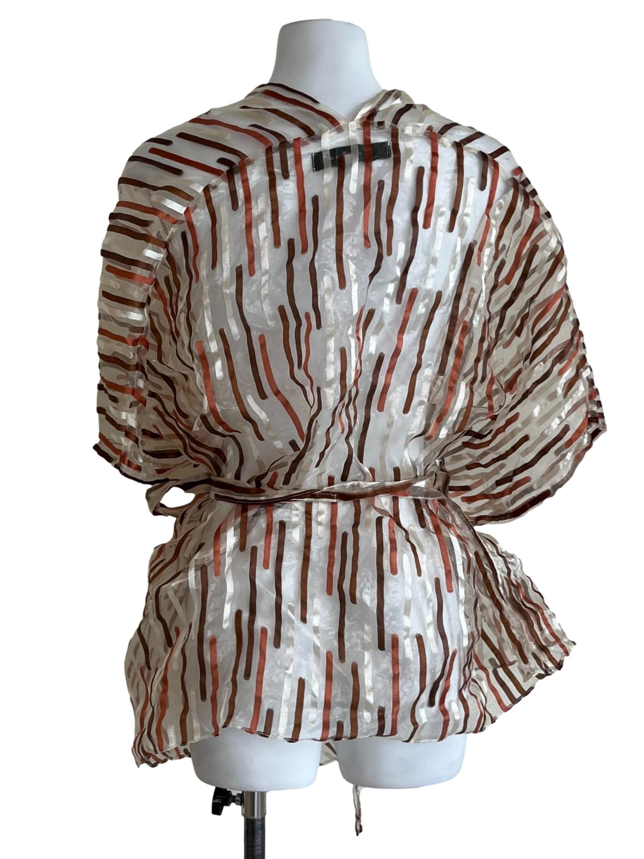 Bronze Orange Sheer Cardigan