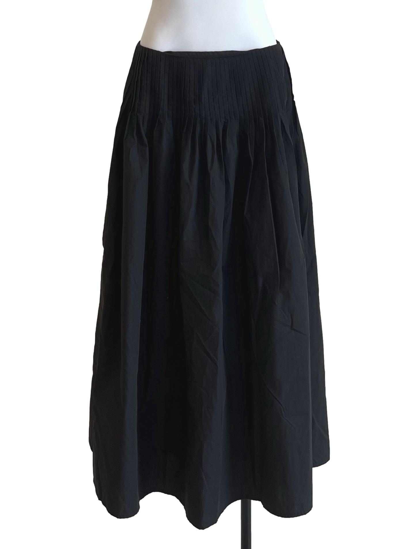 Onyx Black A-Line Skirt TWL