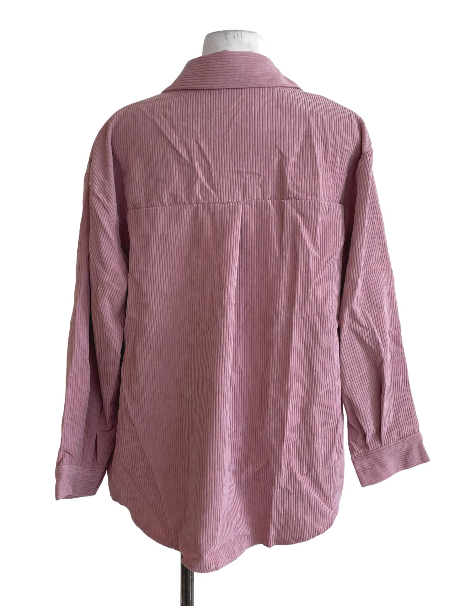 Dusty Pink Ribbed Top