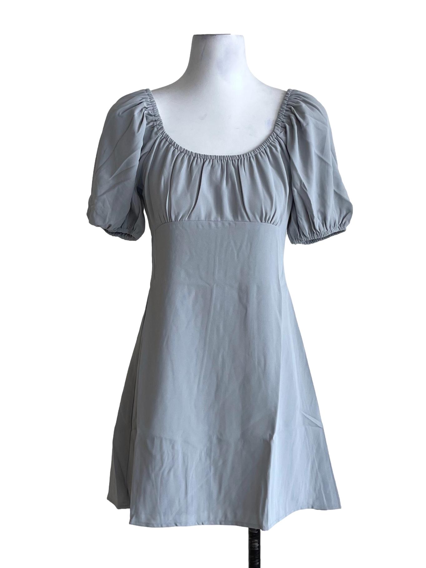 Grey Rei Puffy Sleeve Dress TTR