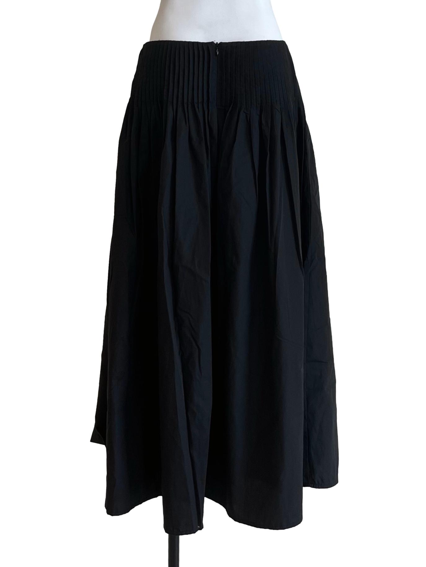 Onyx Black A-Line Skirt TWL