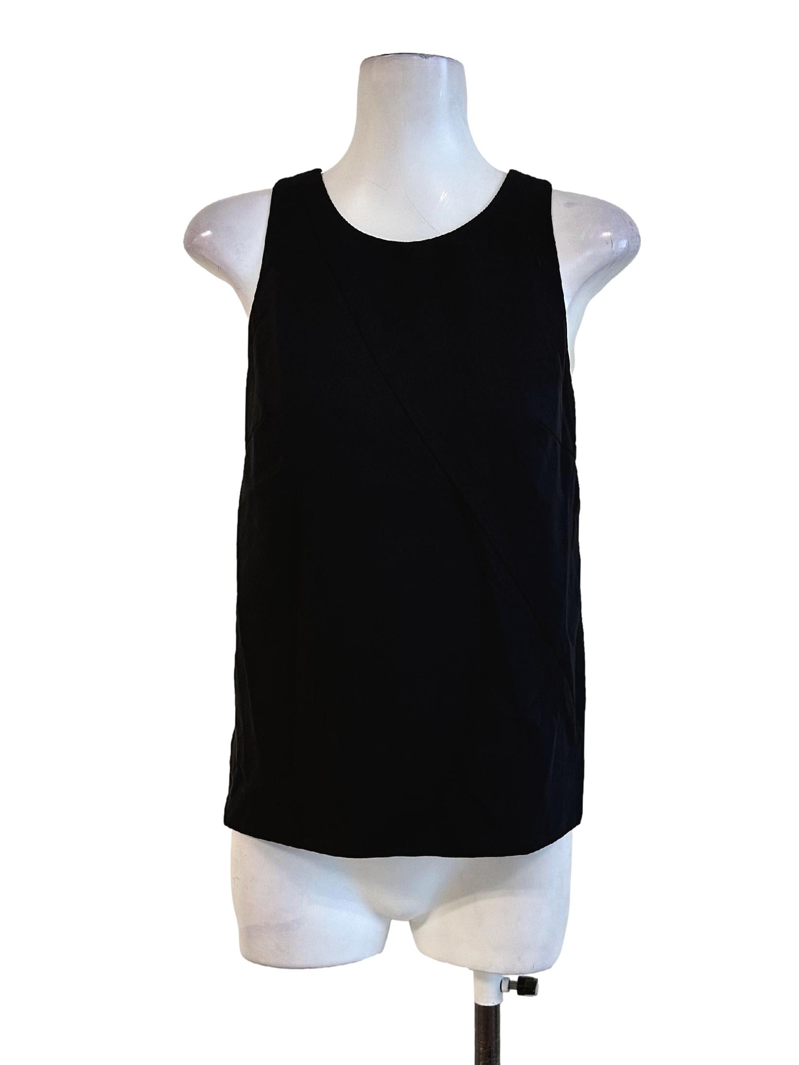 Black Plain Sleeveless Top LB