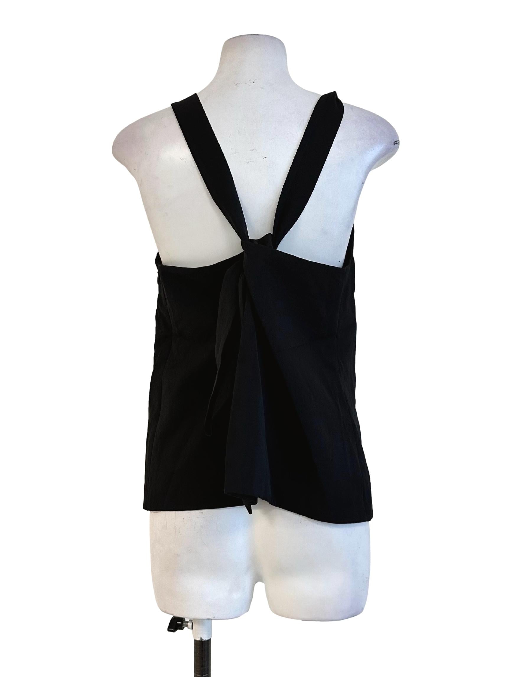Black Plain Sleeveless Top LB