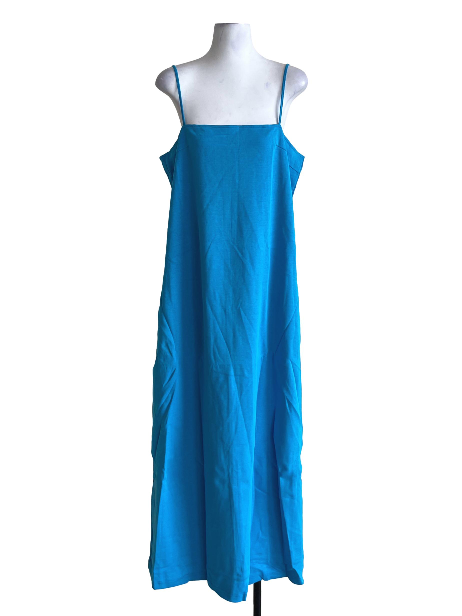 Blue Solana Basic Maxi Dress TTR