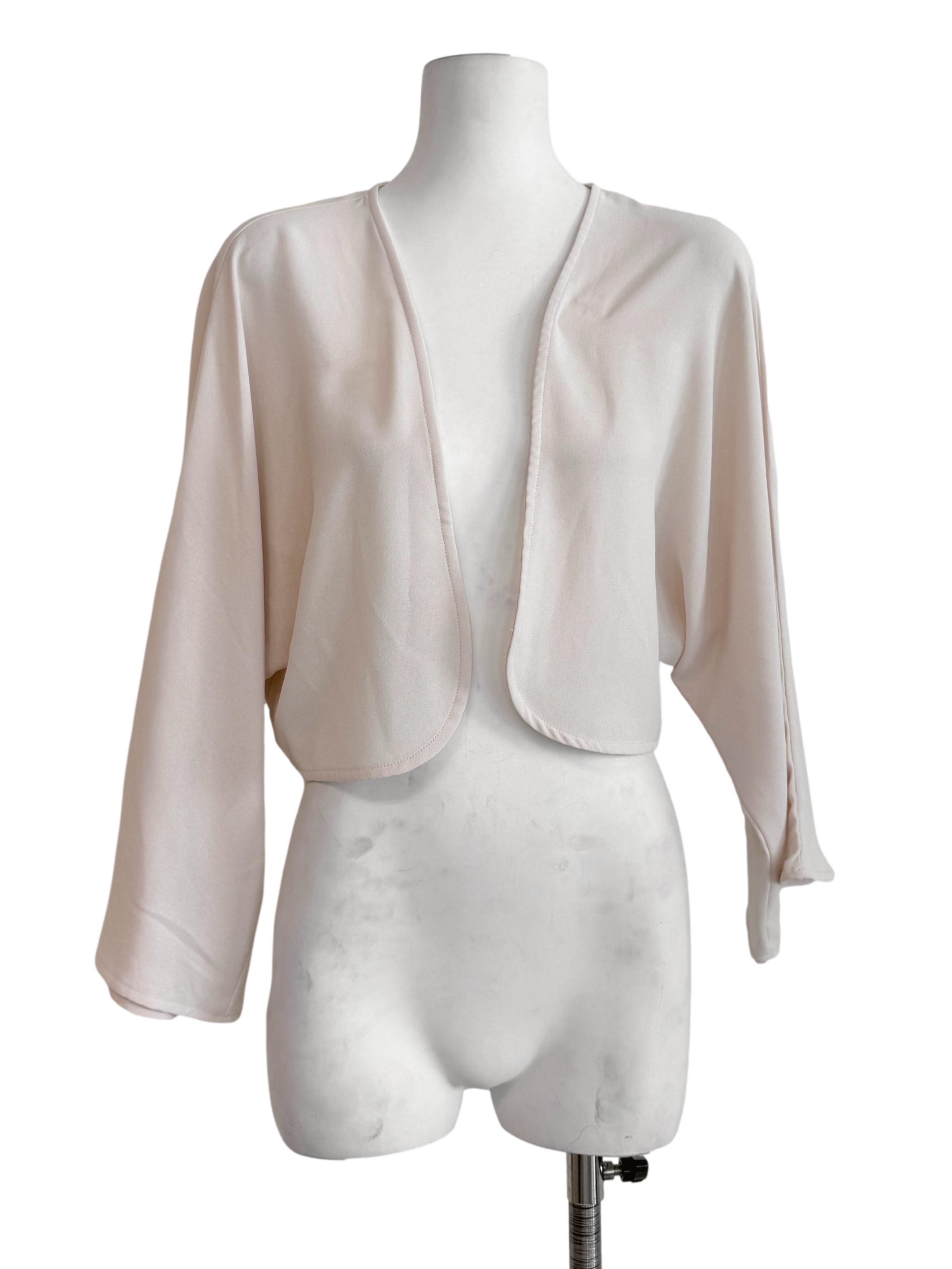 Egg Shell White Batwing Cardigan