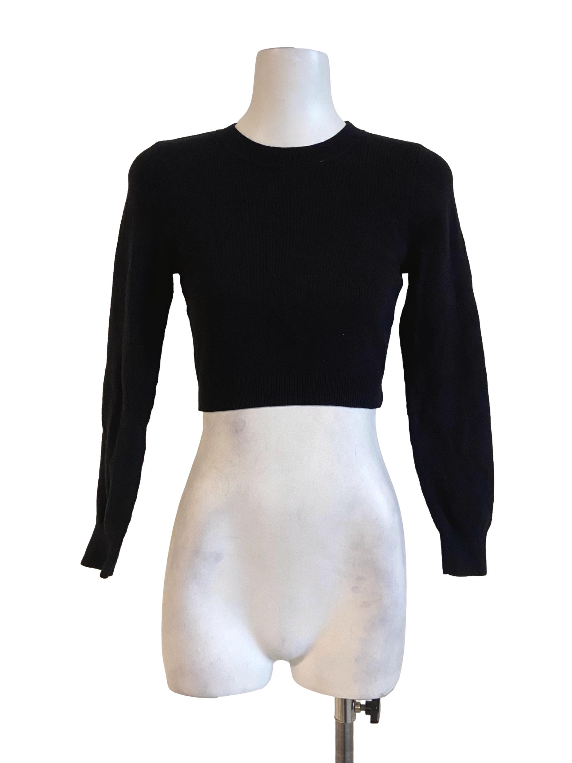 Black Pegged Waist Twill Blouse TWL