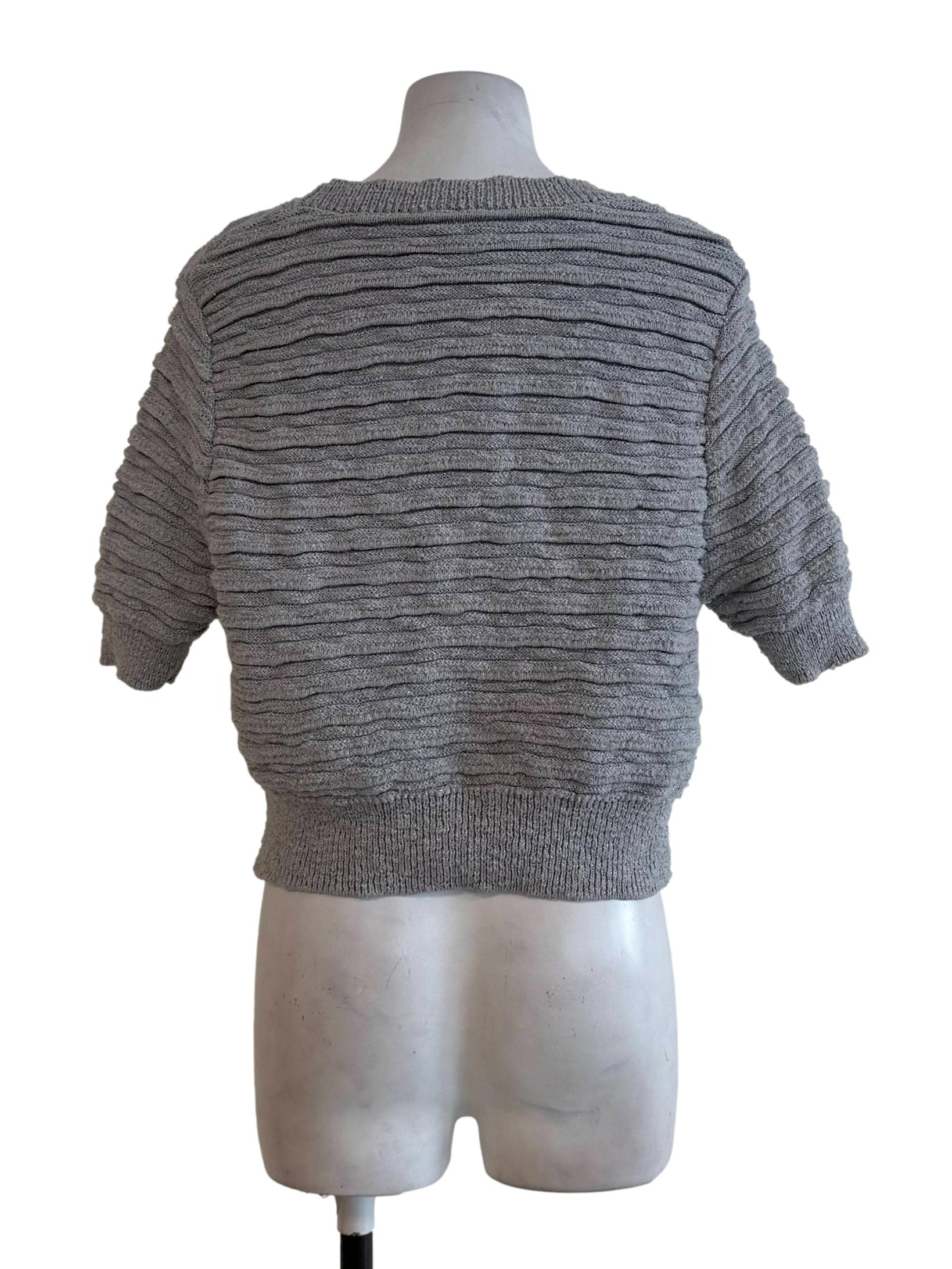 Fossil Grey Knitwear Top