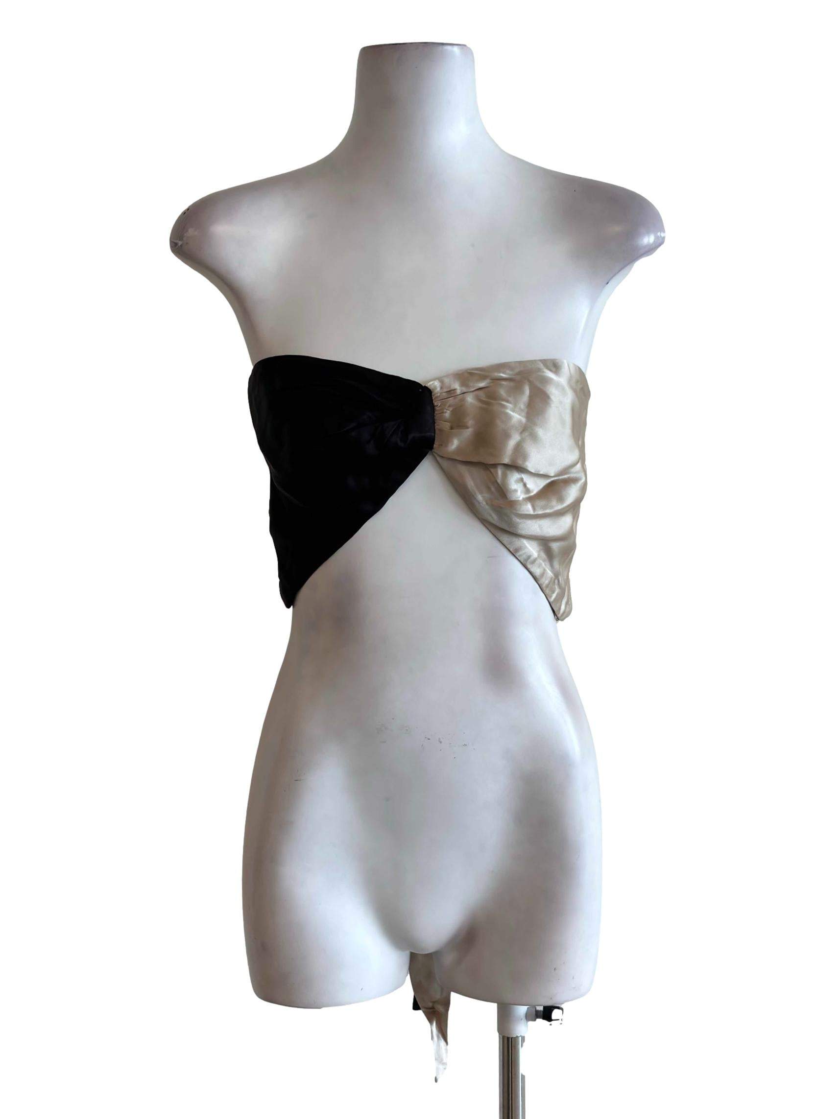 Hazelnut & Black Two Tone Twist Top