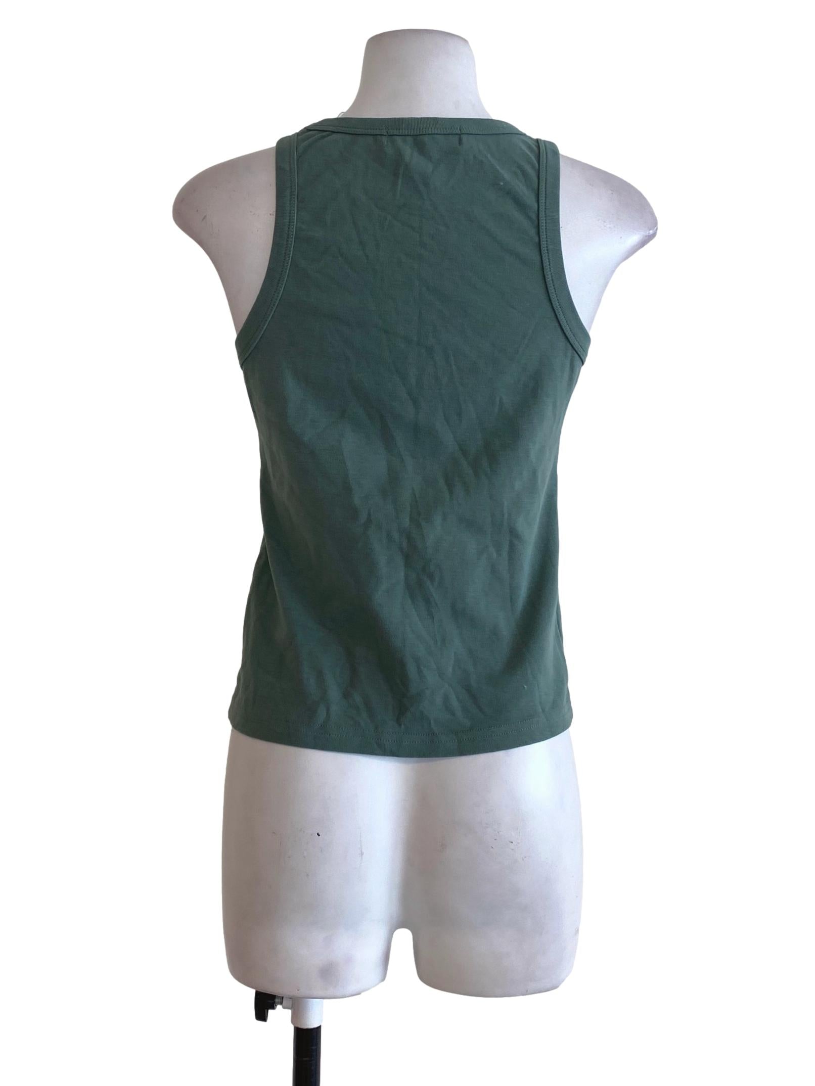 The Tinsel Rack Cyan Tank Top | REFASH