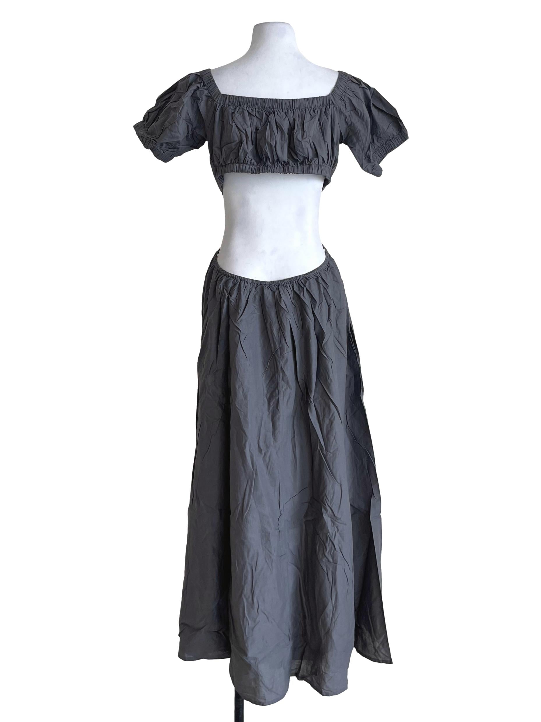 Grey Adriel Cut Out Padded Midi Dress TTR