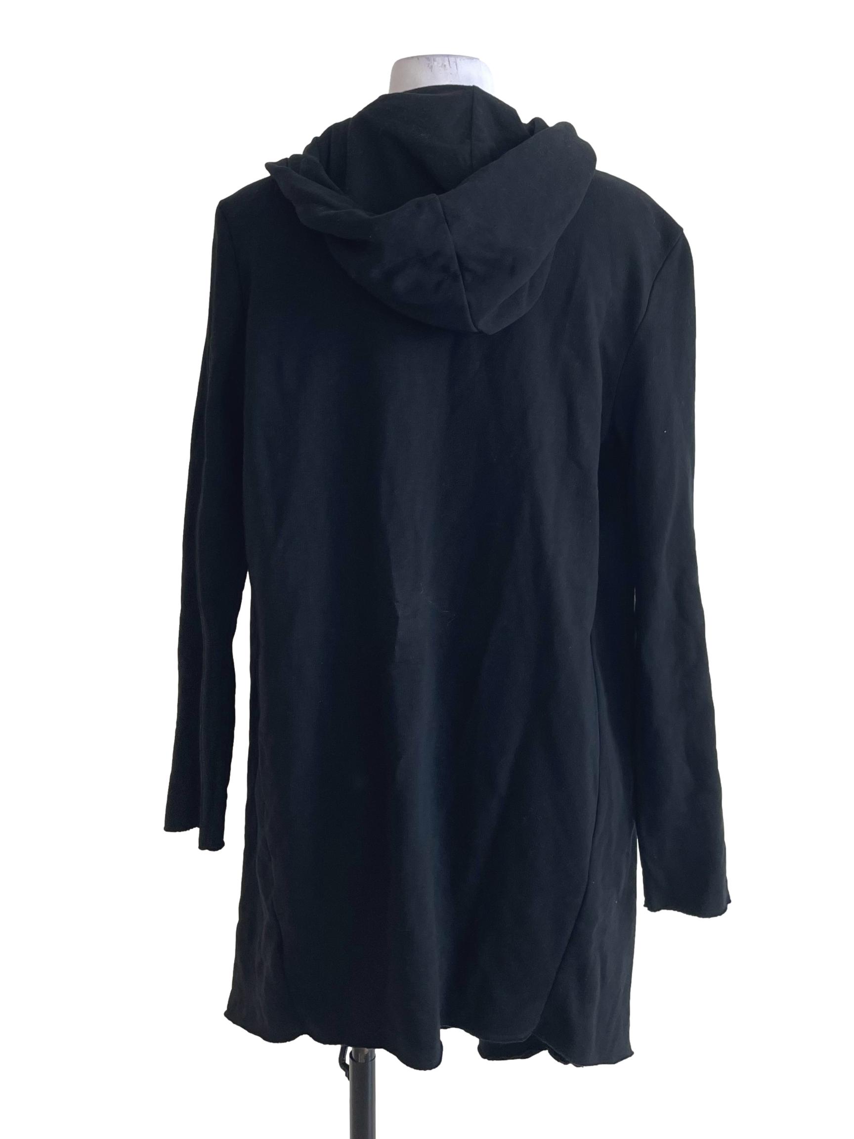 Plain Black Hooded Jacket