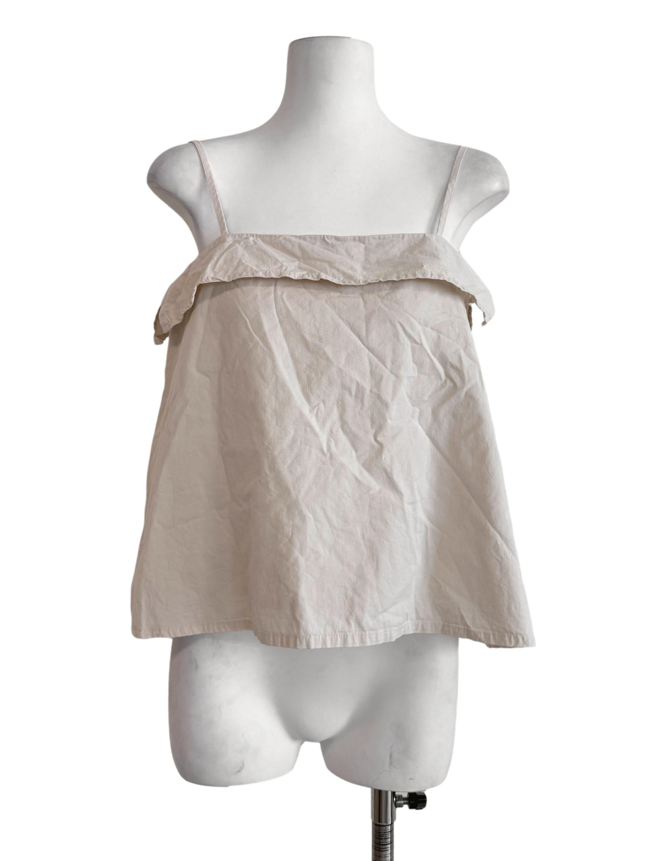 Parchment Beige Spaghetti Strap Top